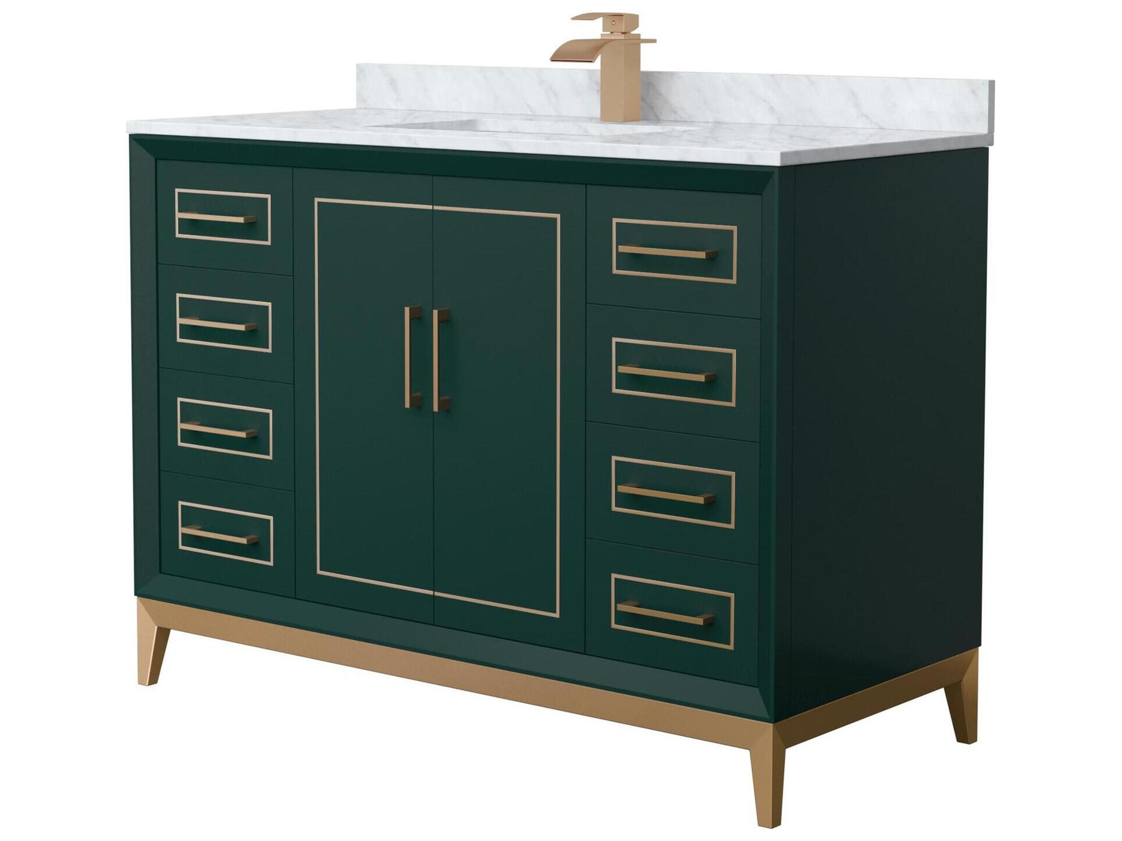 Wyndham Collection Marlena 48" Green Vanity