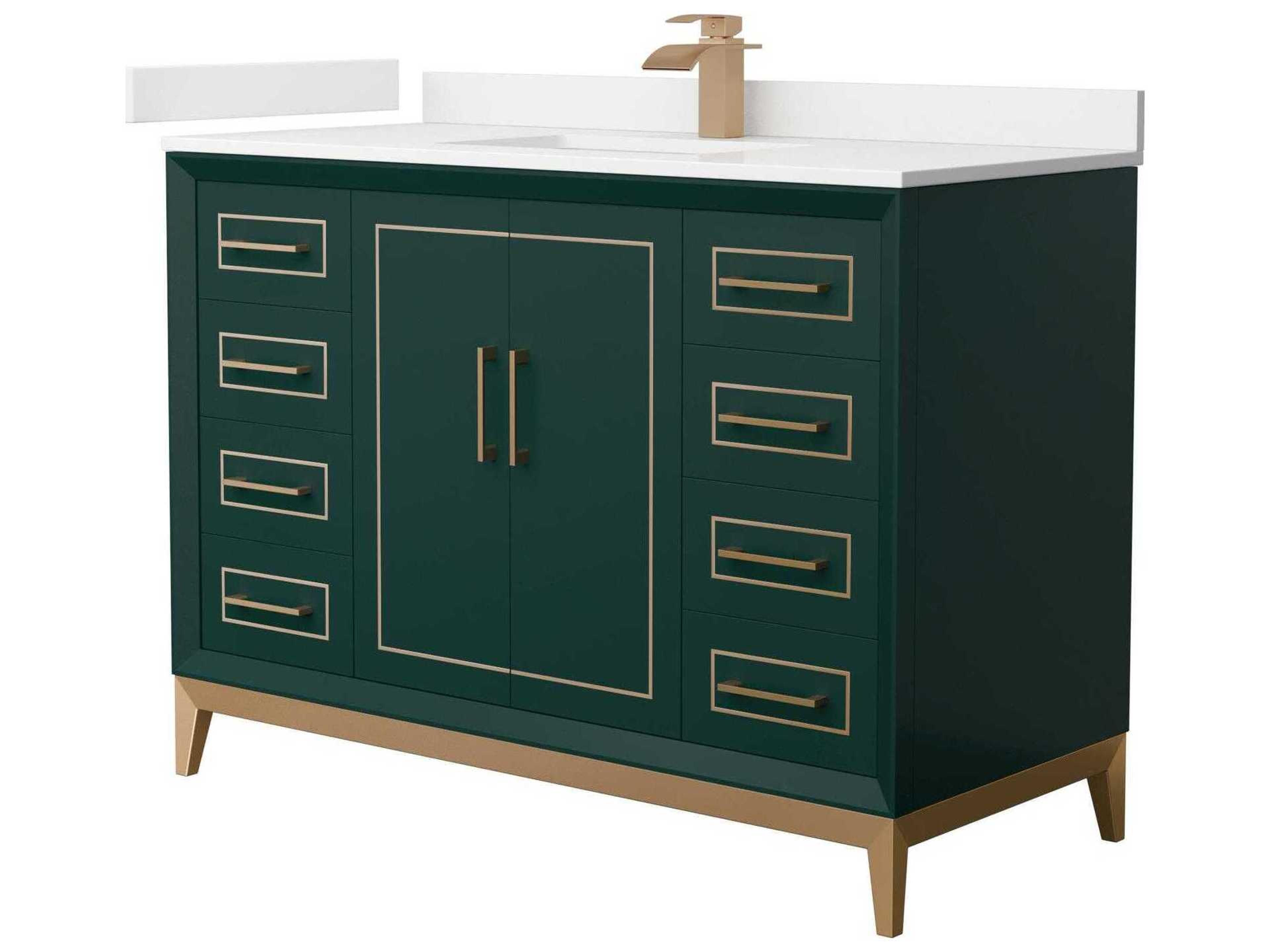 Wyndham Collection Marlena 48" Green Vanity