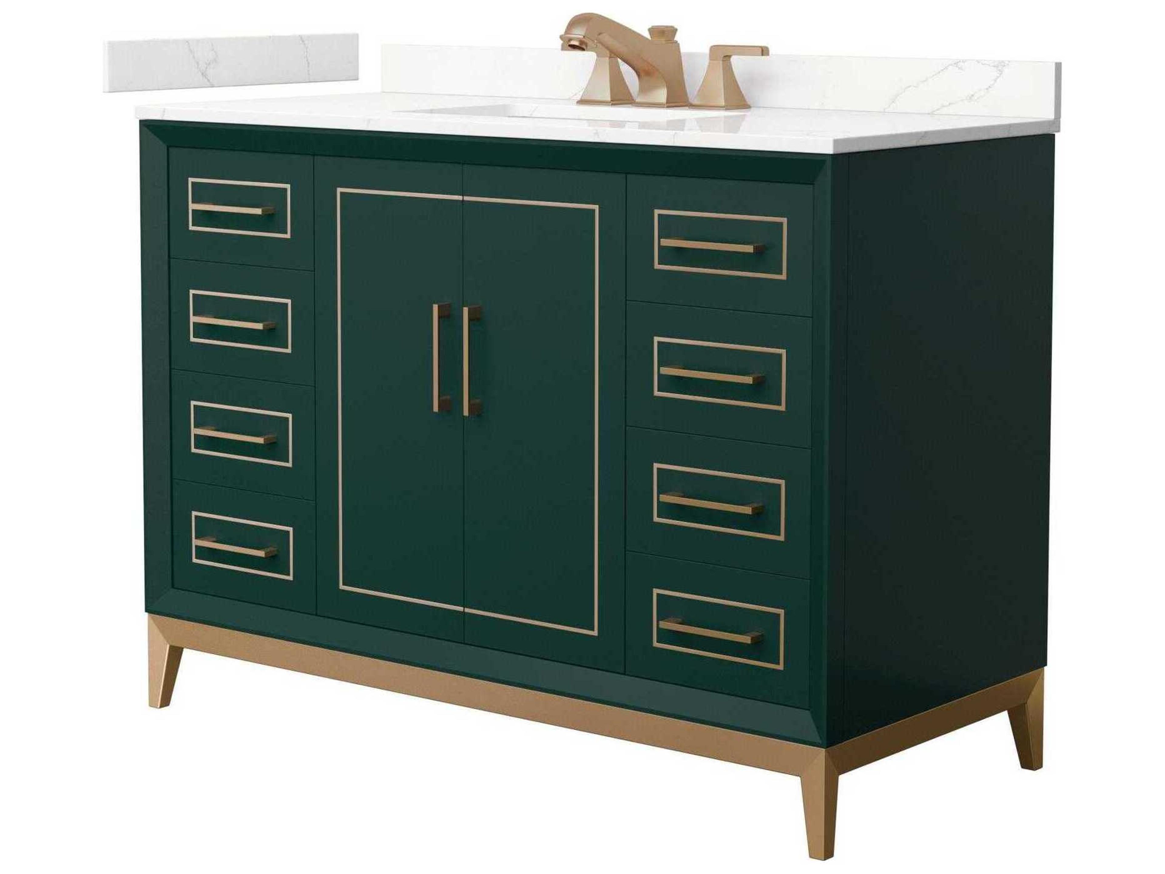 Wyndham Collection Marlena 48" Green Vanity