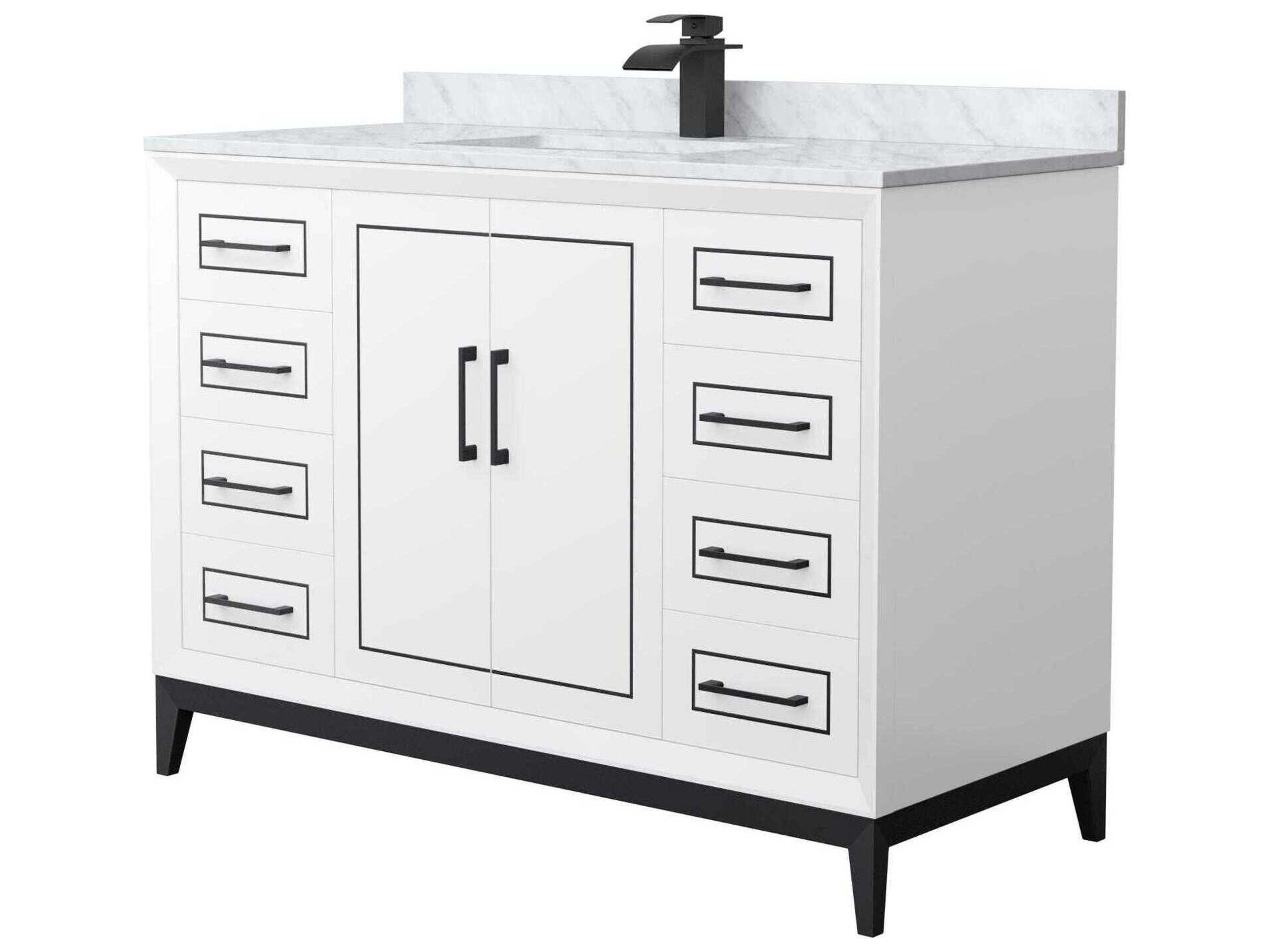 Wyndham Collection Marlena 48" White Vanity