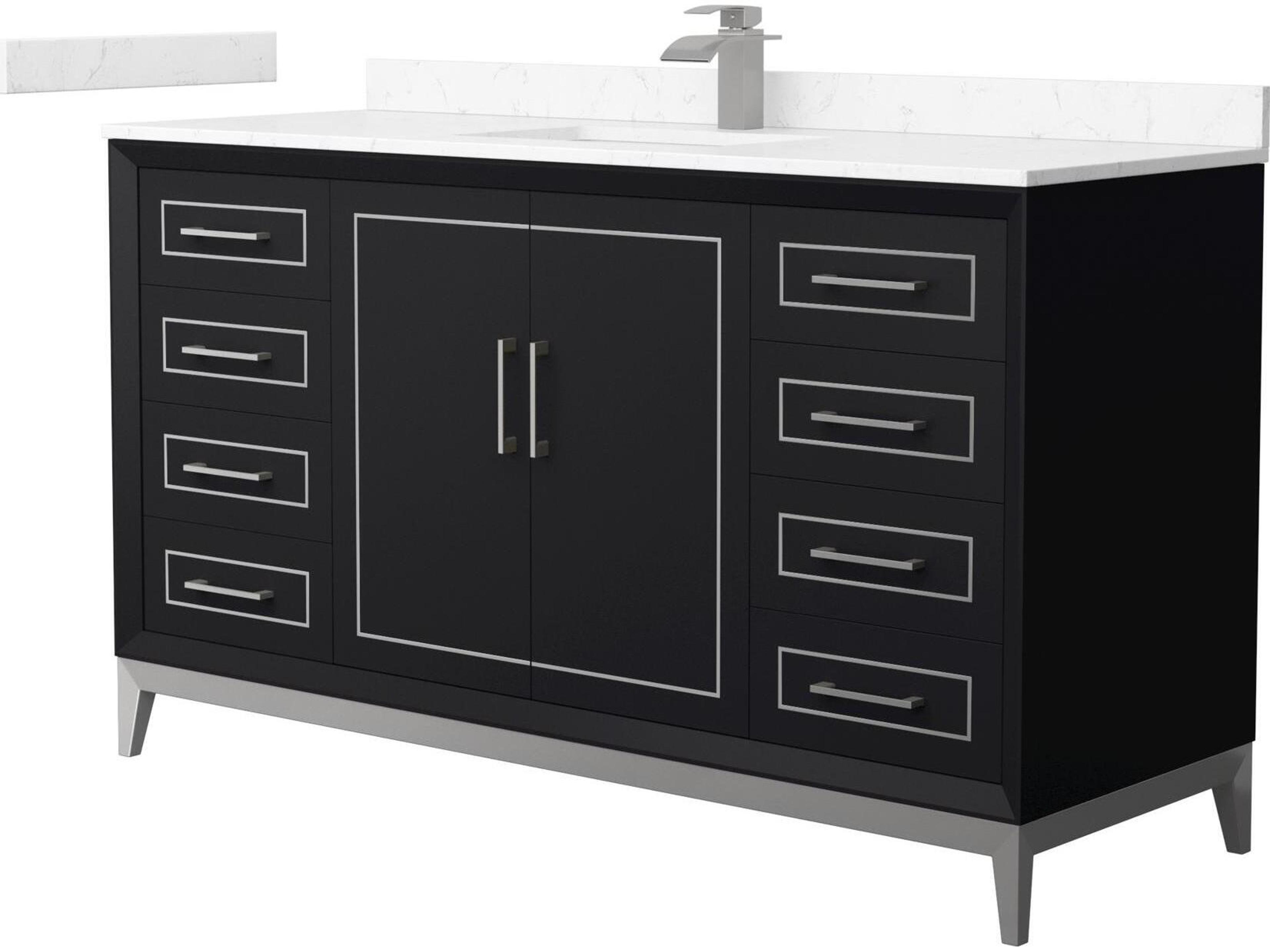 Marlena 60" Black Vanity