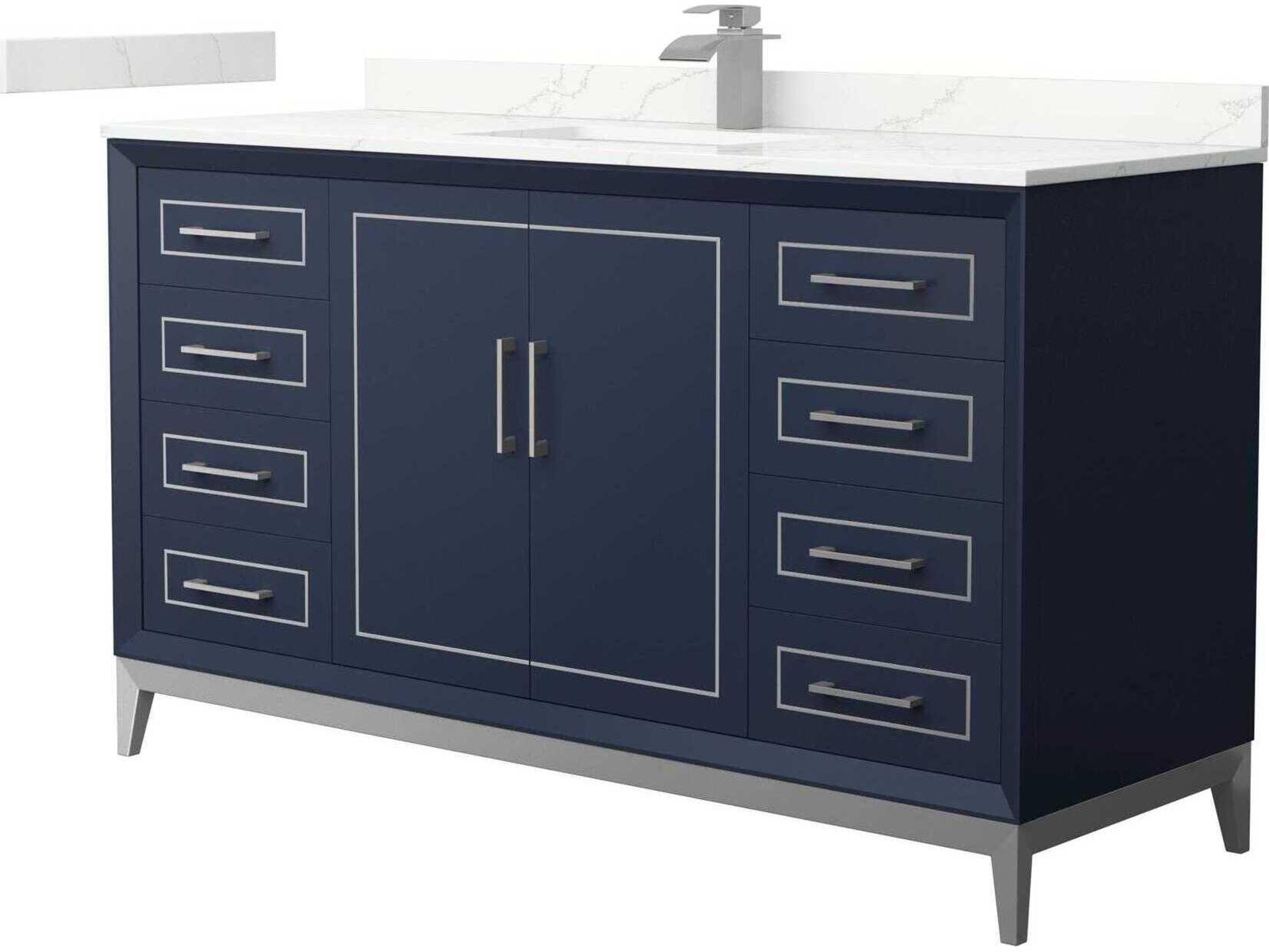 Marlena 60" Dark Blue Vanity