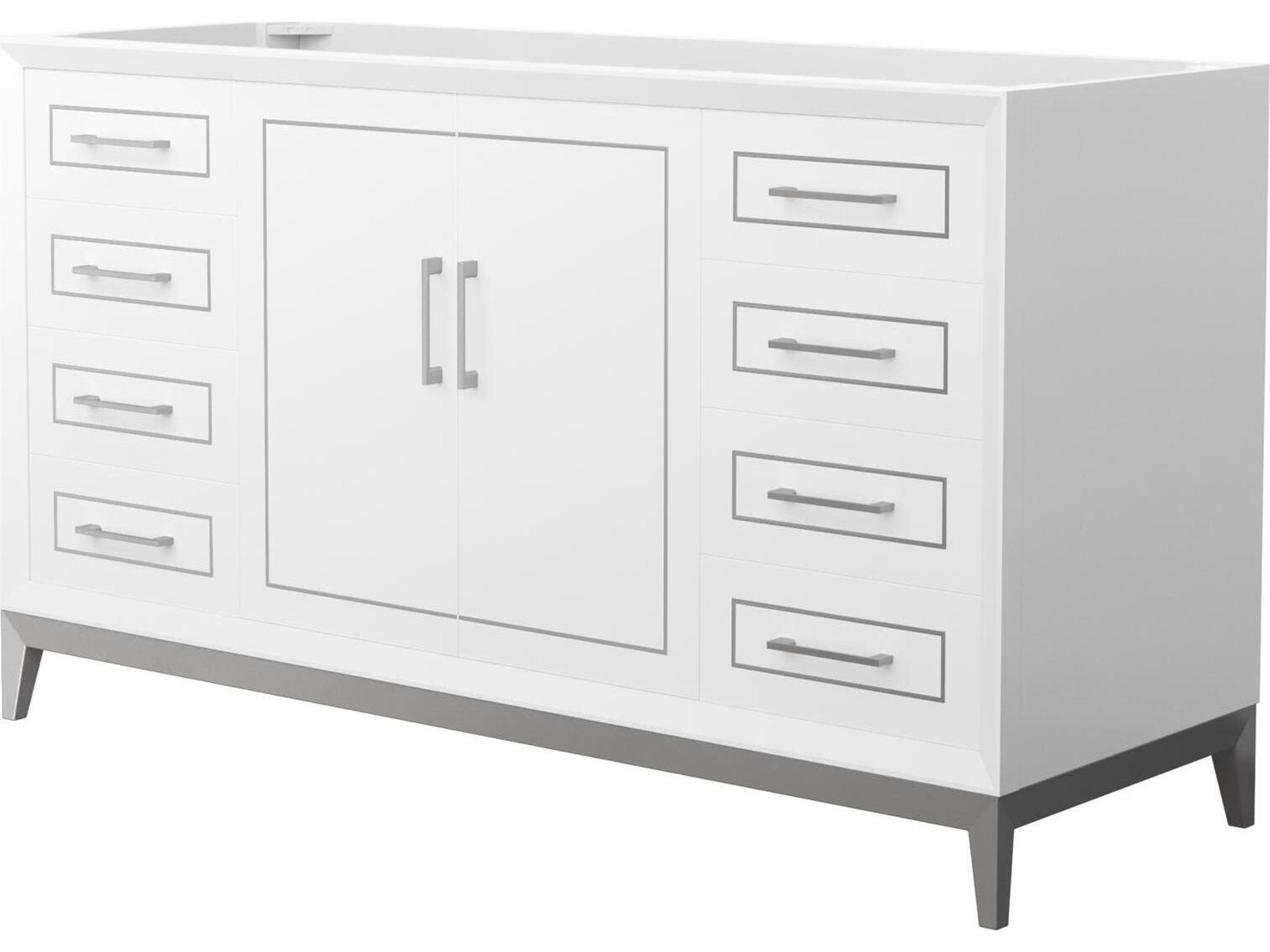 Wyndham Collection Marlena 60" White Vanity