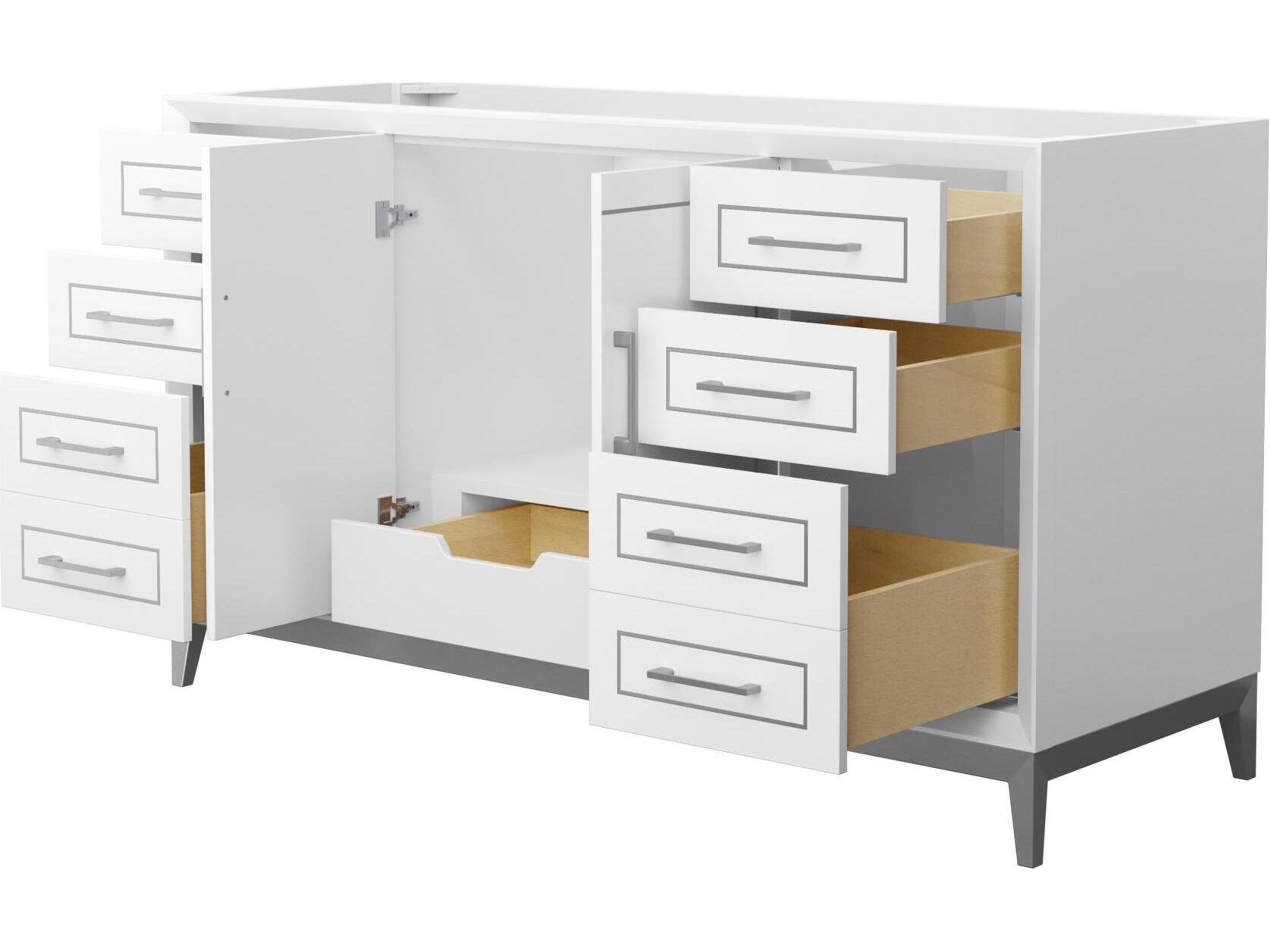 Wyndham Collection Marlena 60" White Vanity