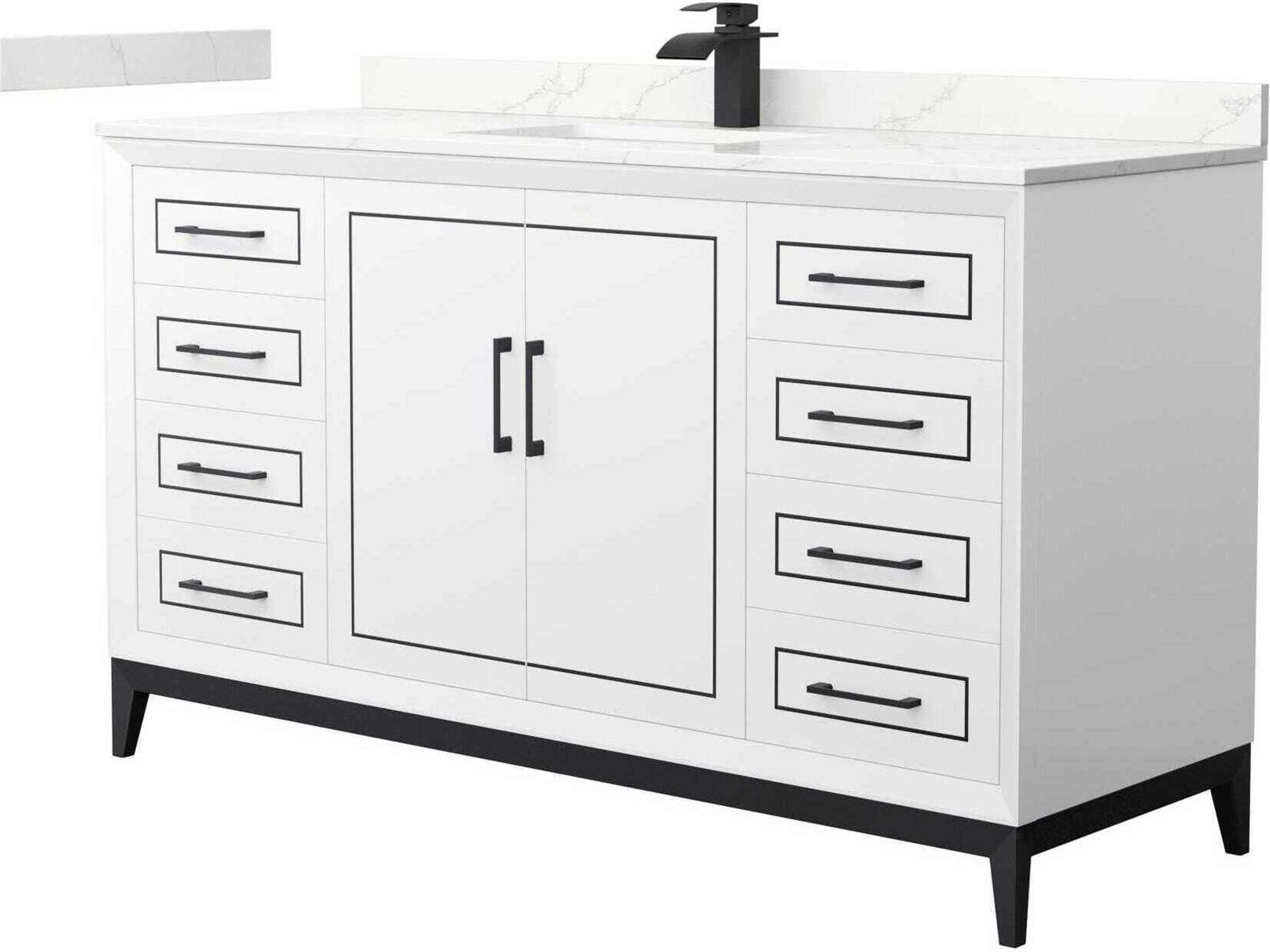 Wyndham Collection Marlena 60" White Vanity
