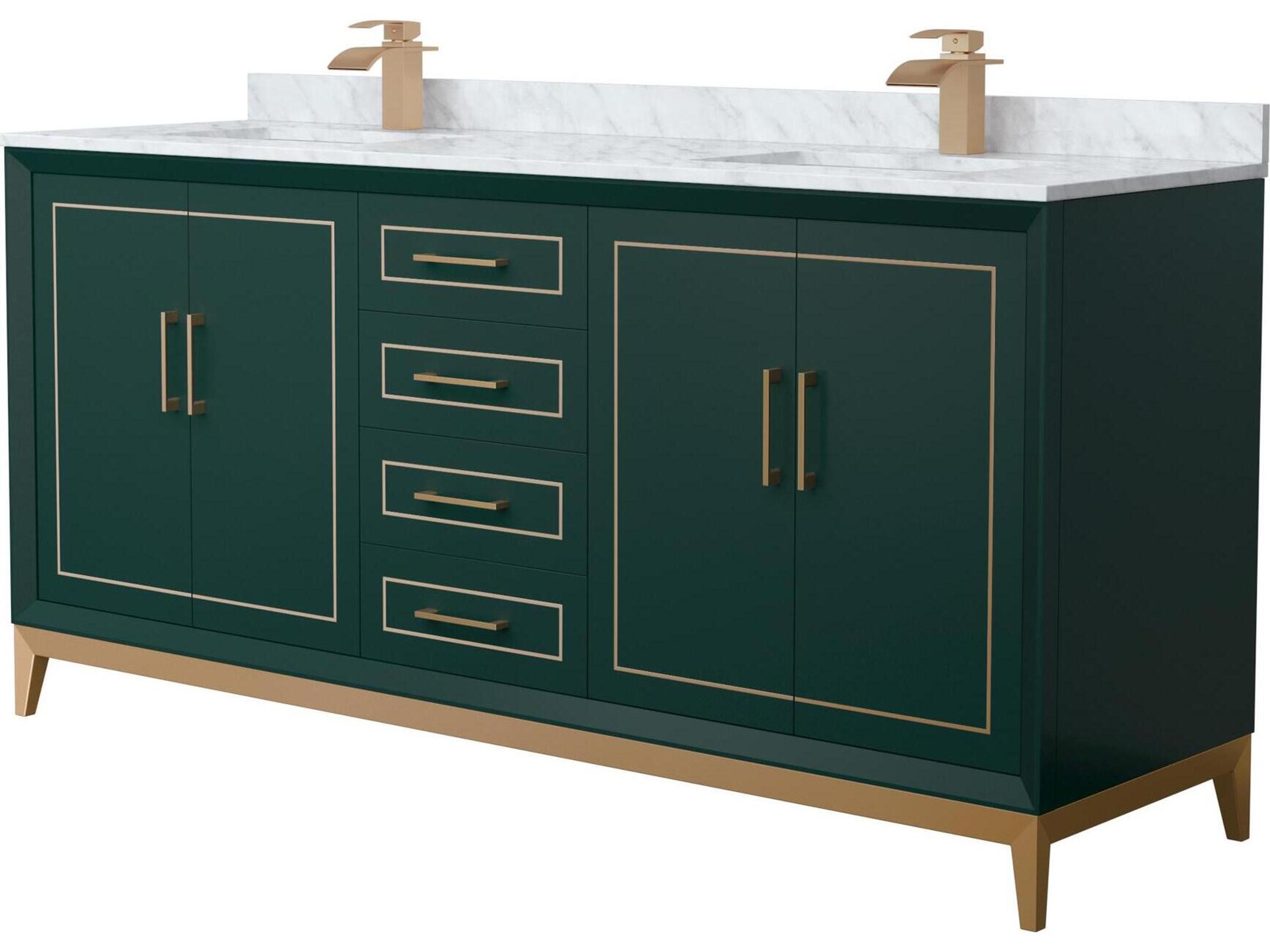 Wyndham Collection Marlena 72" Green Vanity