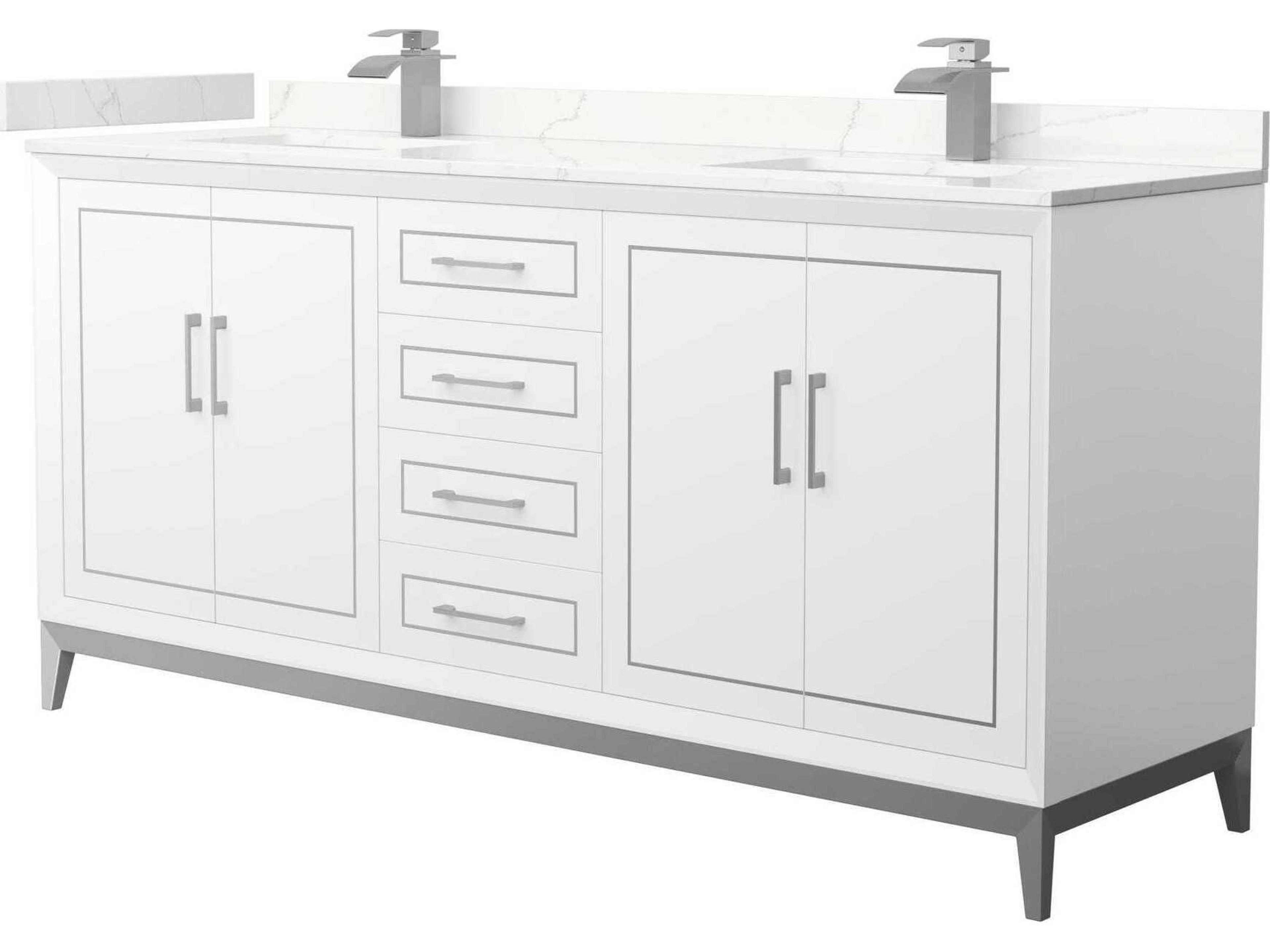 Marlena 72" White Vanity