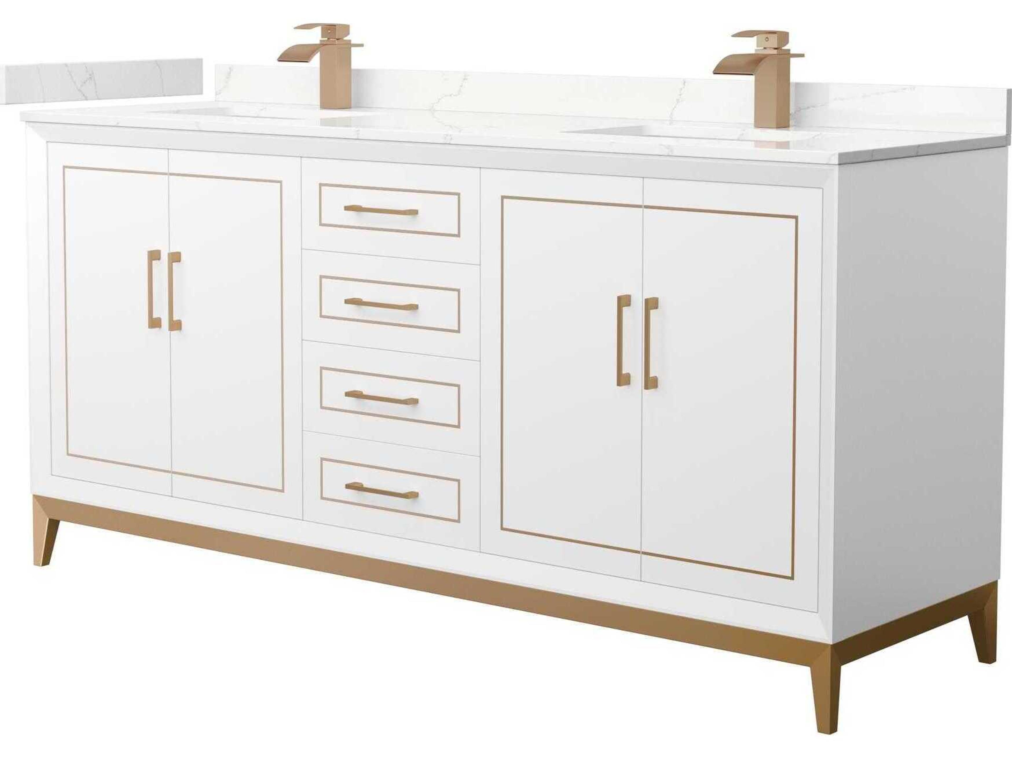 Wyndham Collection Marlena 72" White Vanity