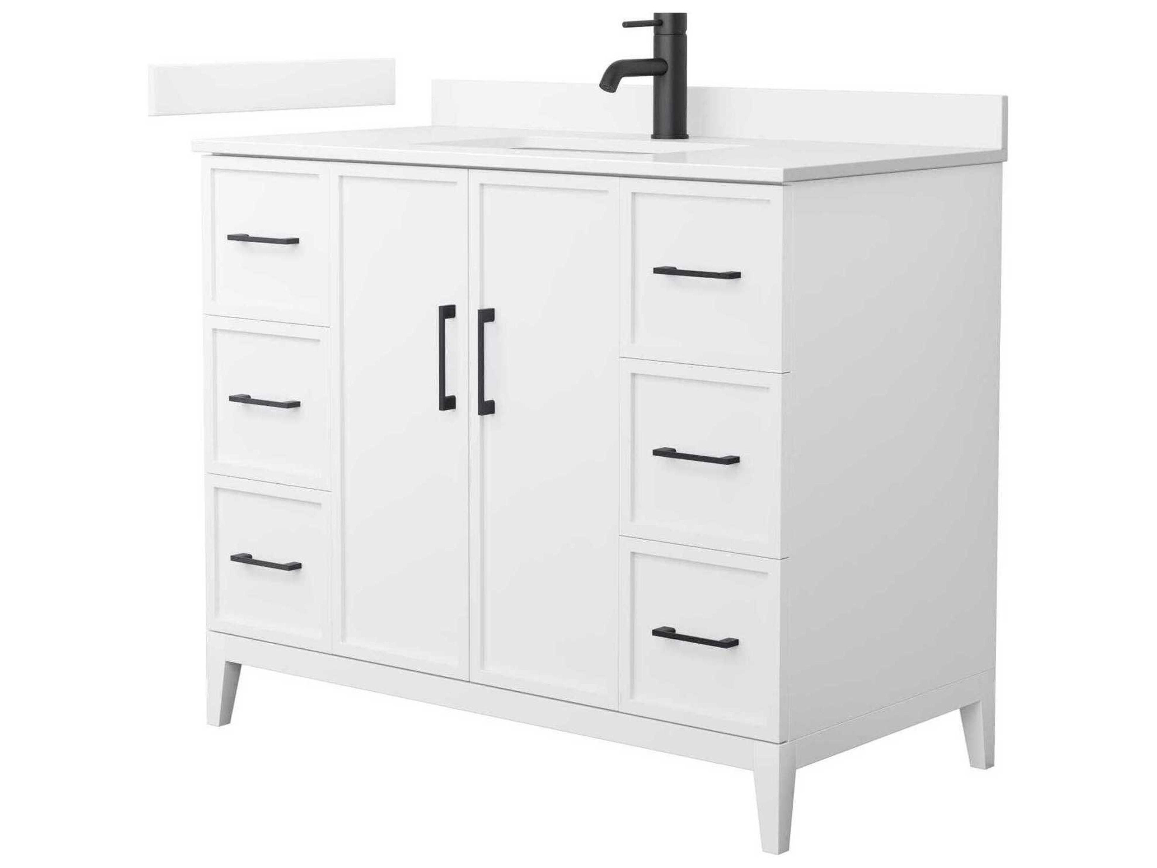 Wyndham Collection Elan 42" White Vanity