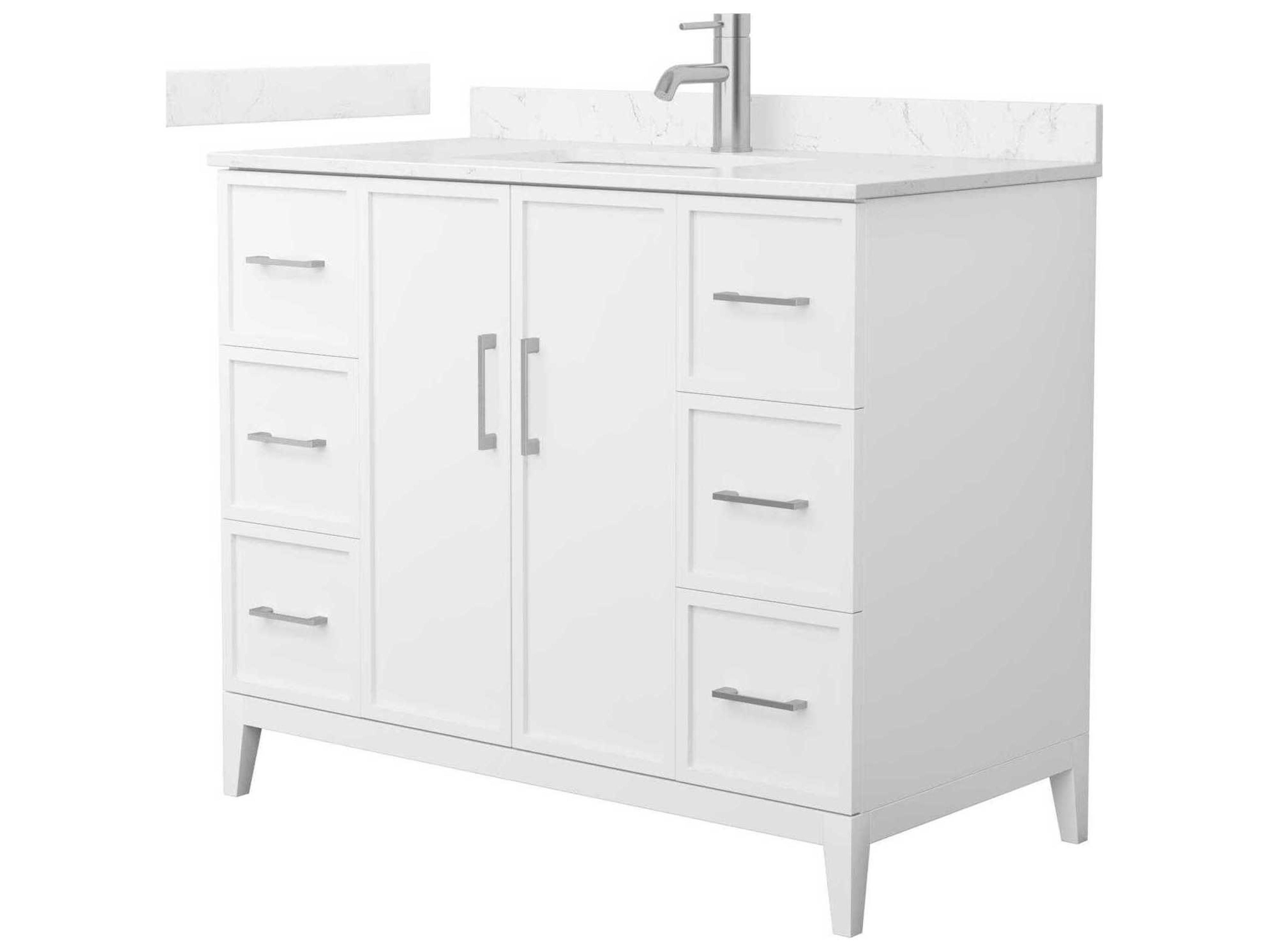 Wyndham Collection Elan 42" White Vanity