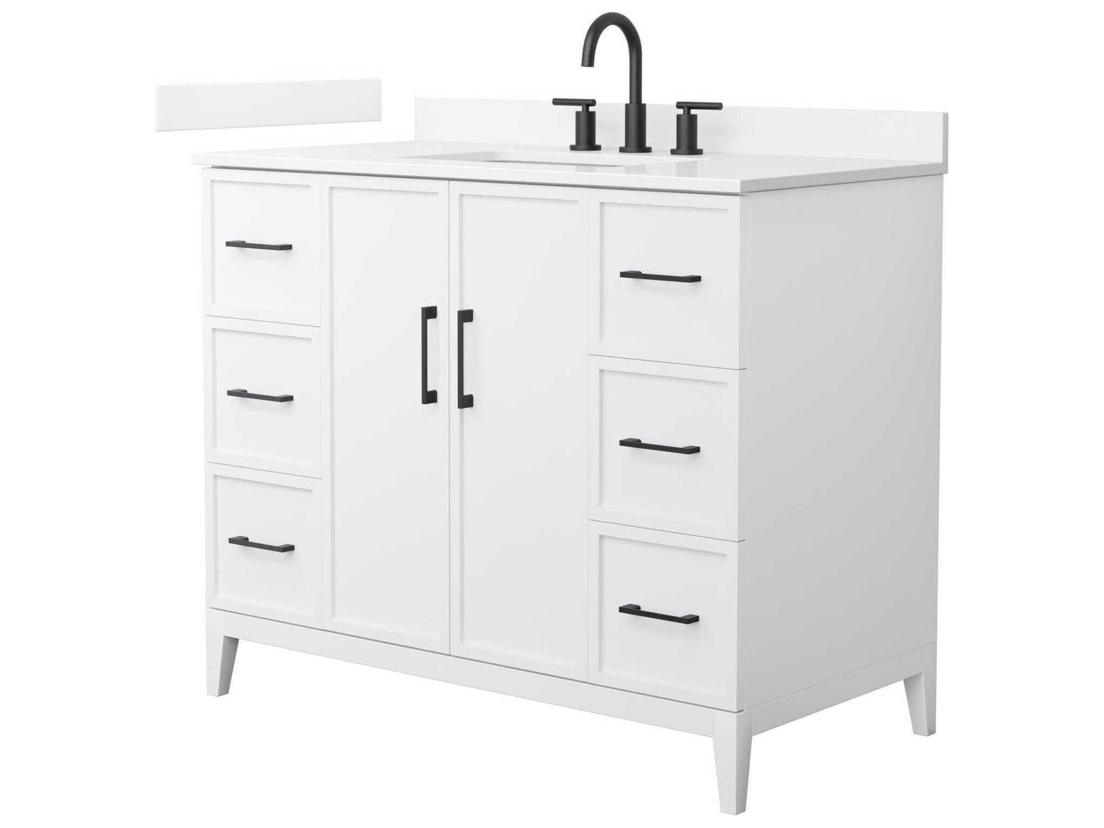 Wyndham Collection Elan 42" White Vanity