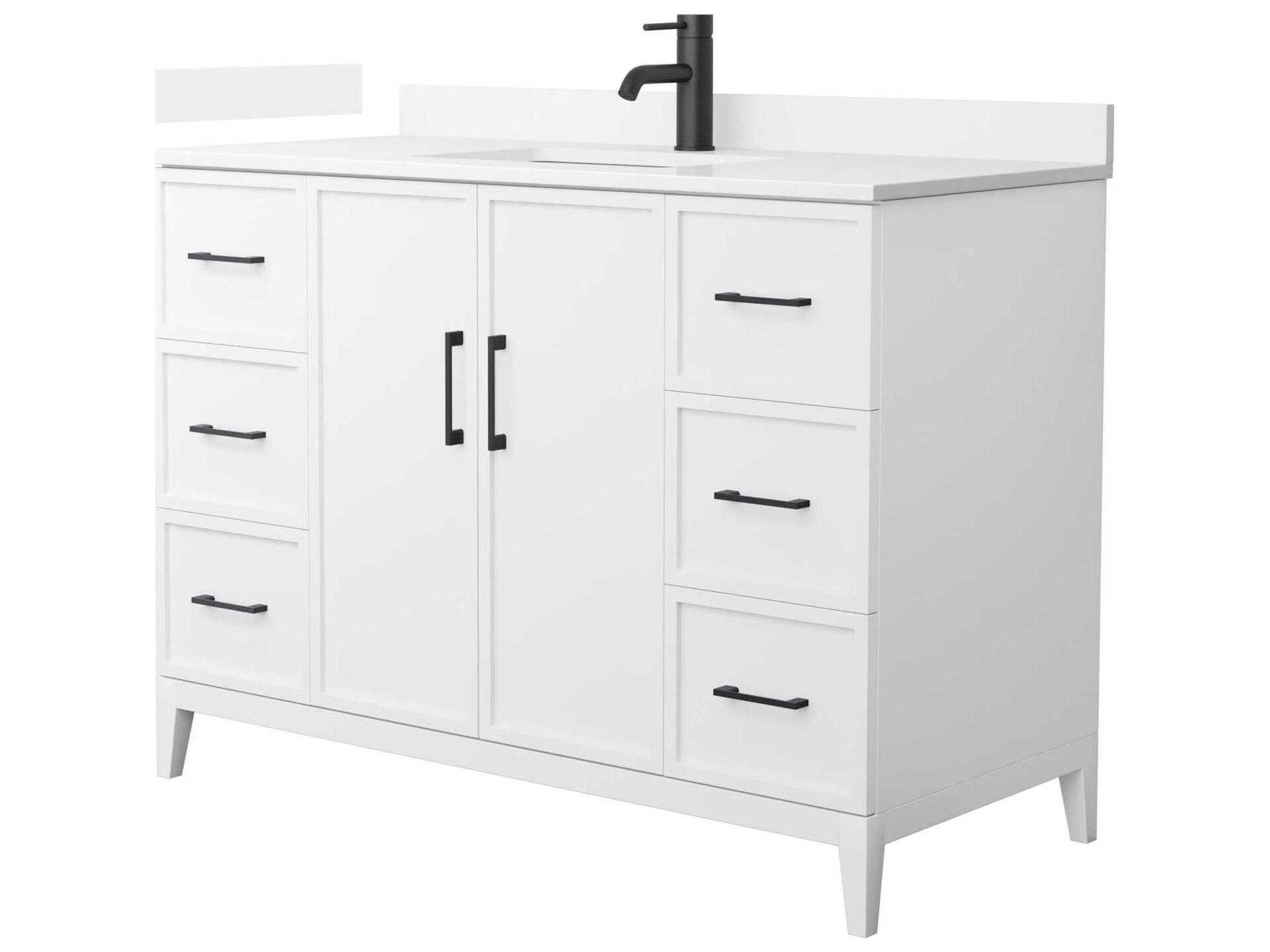 Wyndham Collection Elan 48" White Vanity