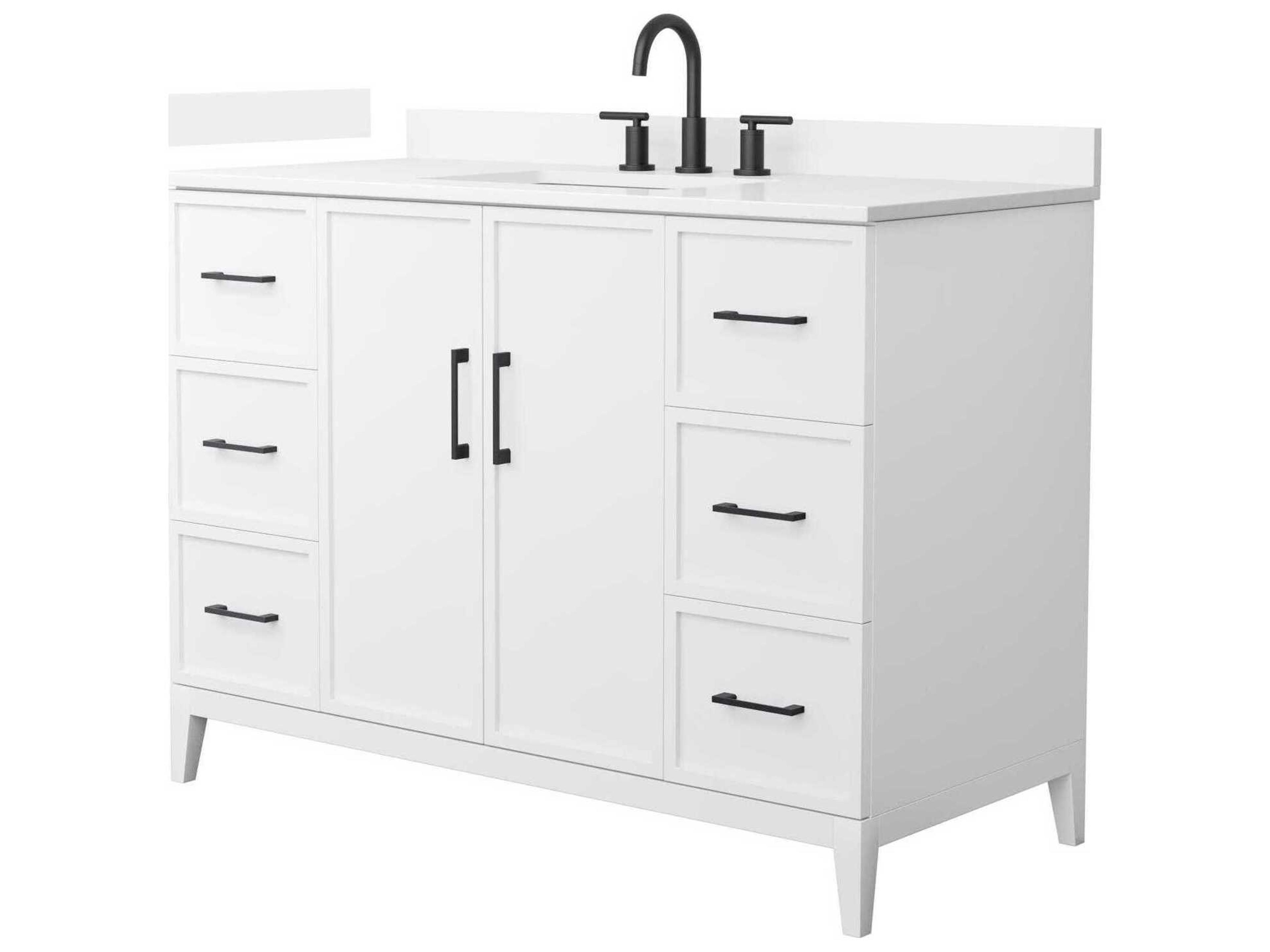 Wyndham Collection Elan 48" White Vanity