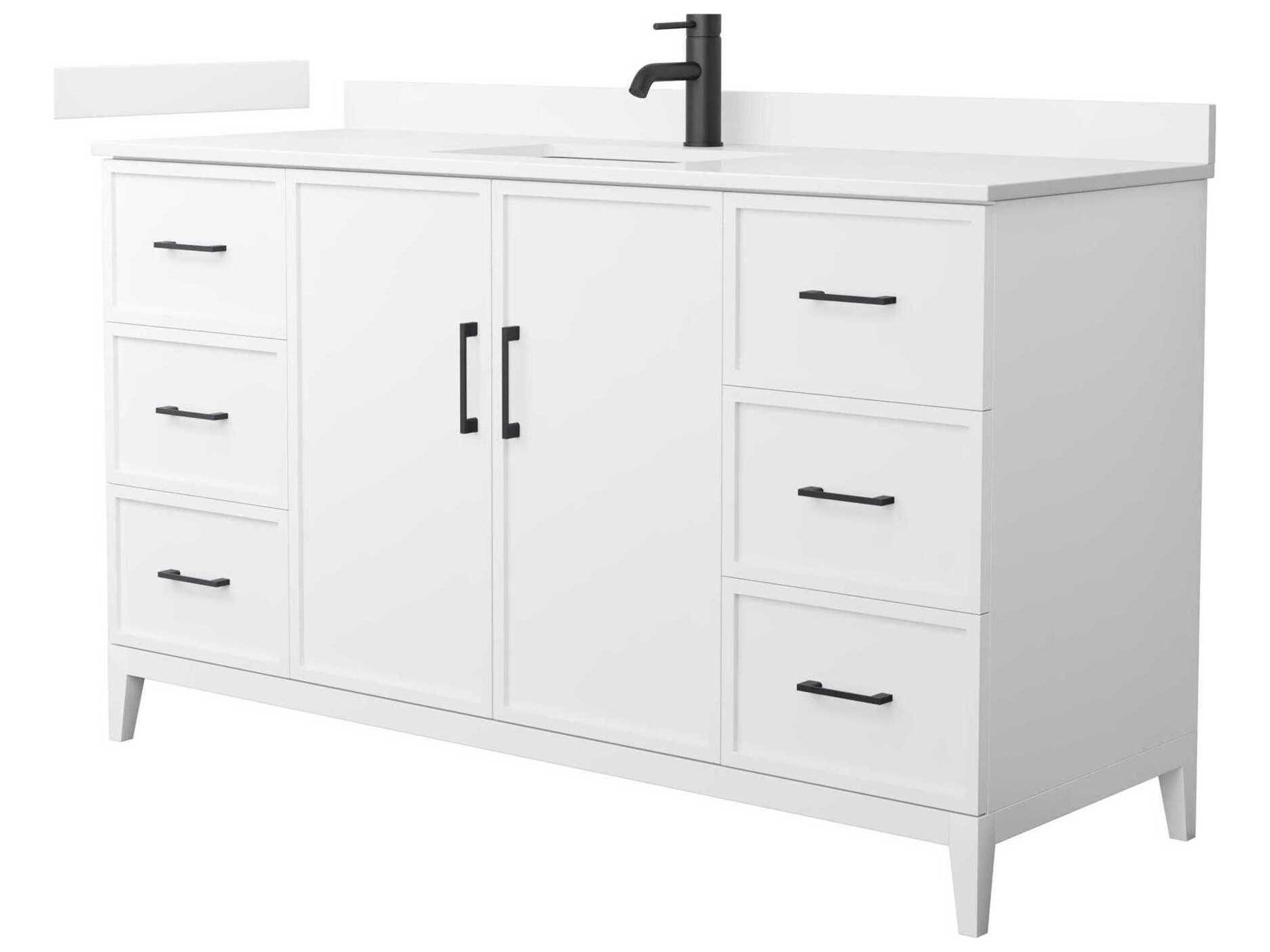 Wyndham Collection Elan 60" White Vanity