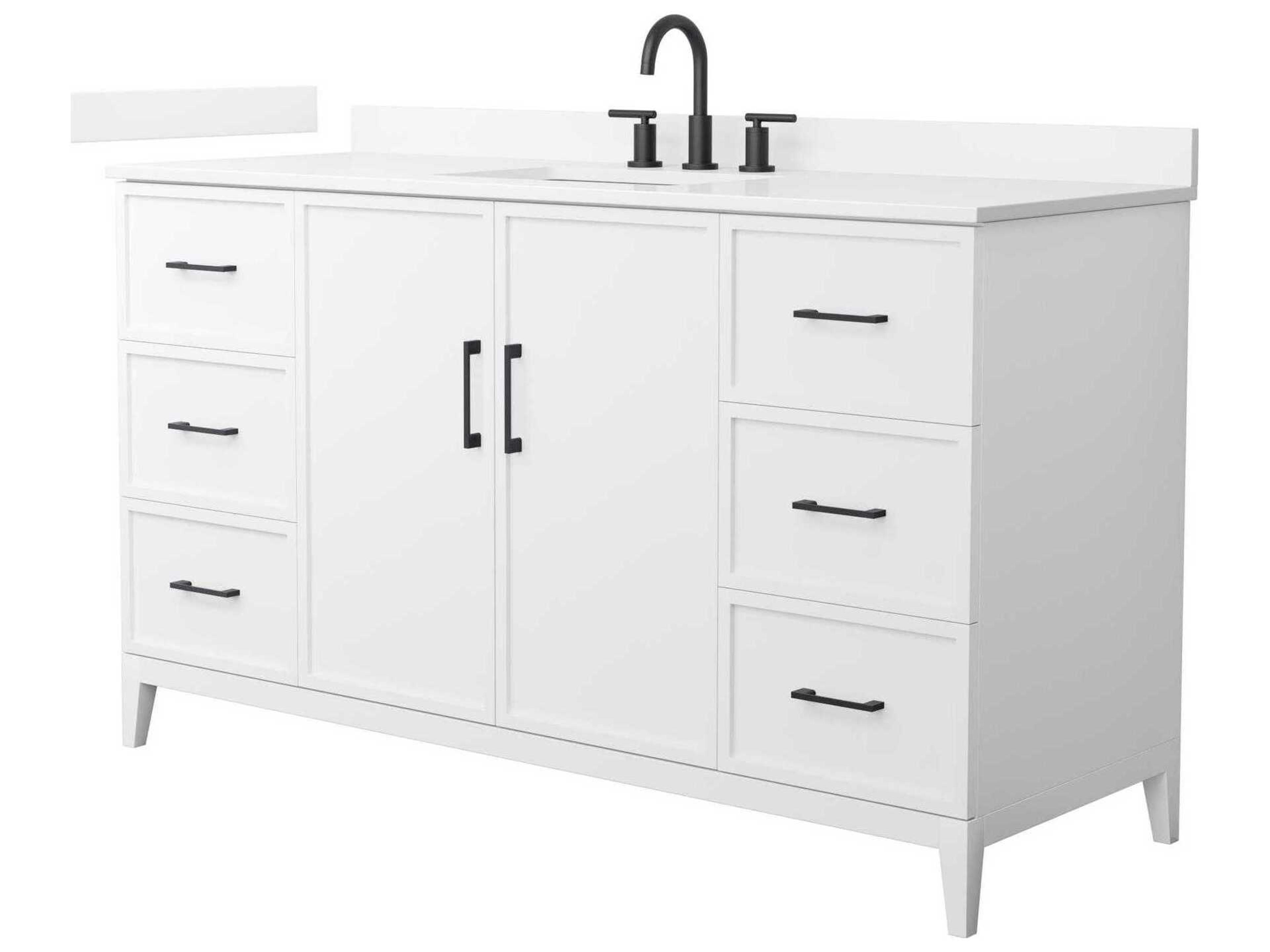 Wyndham Collection Elan 60" White Vanity