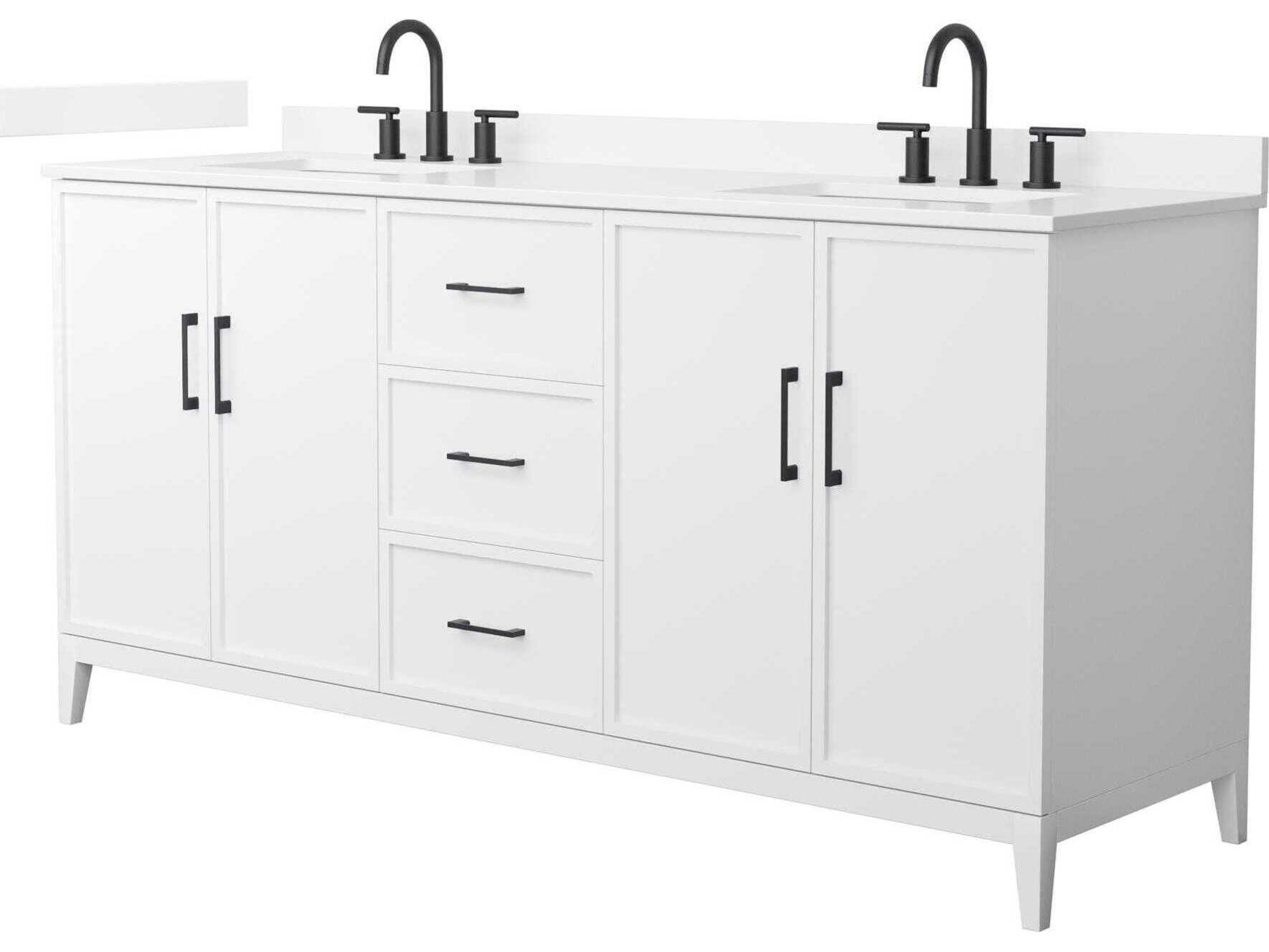 Wyndham Collection Elan 72" White Vanity