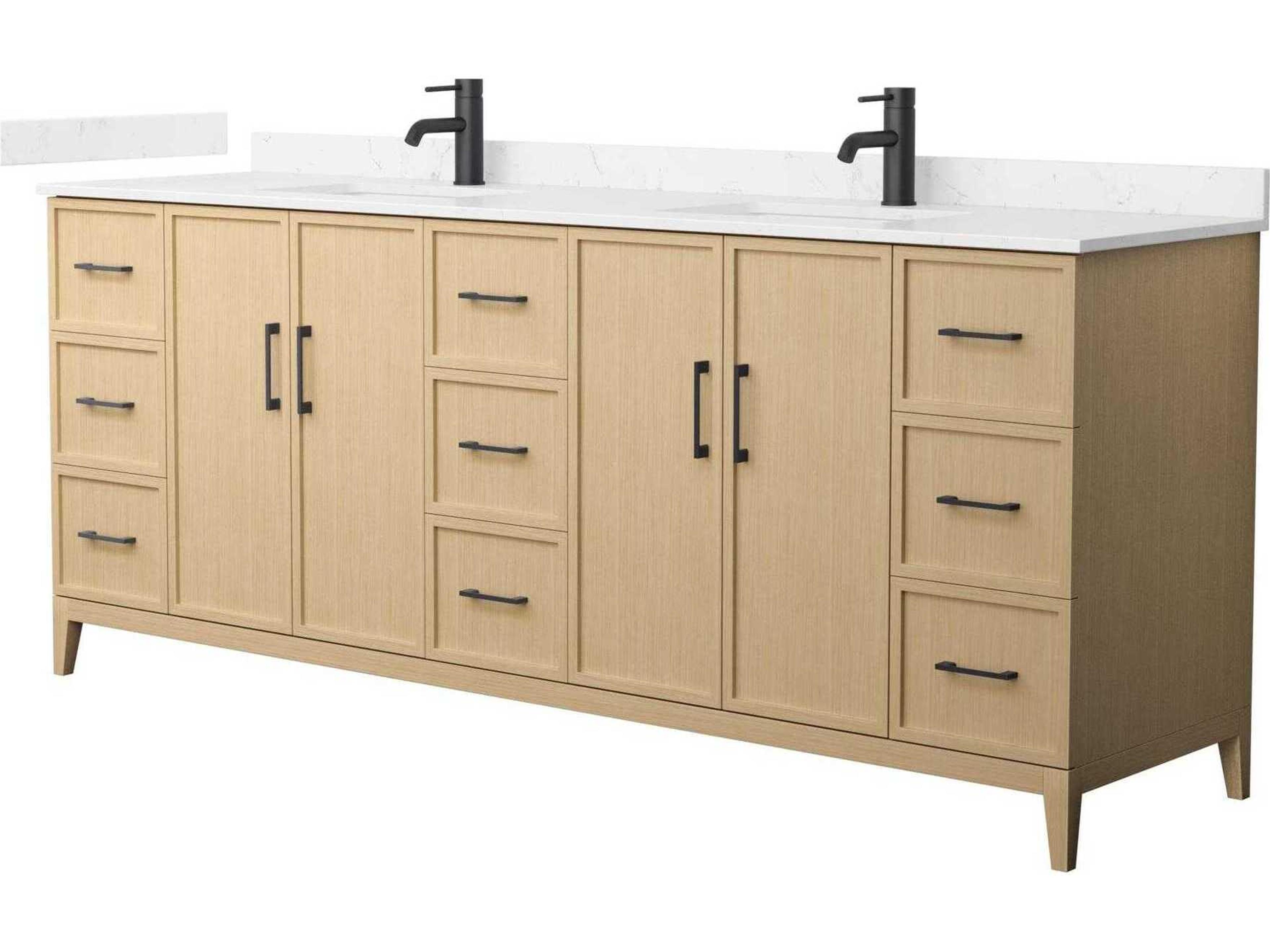 Elan 84" White Vanity