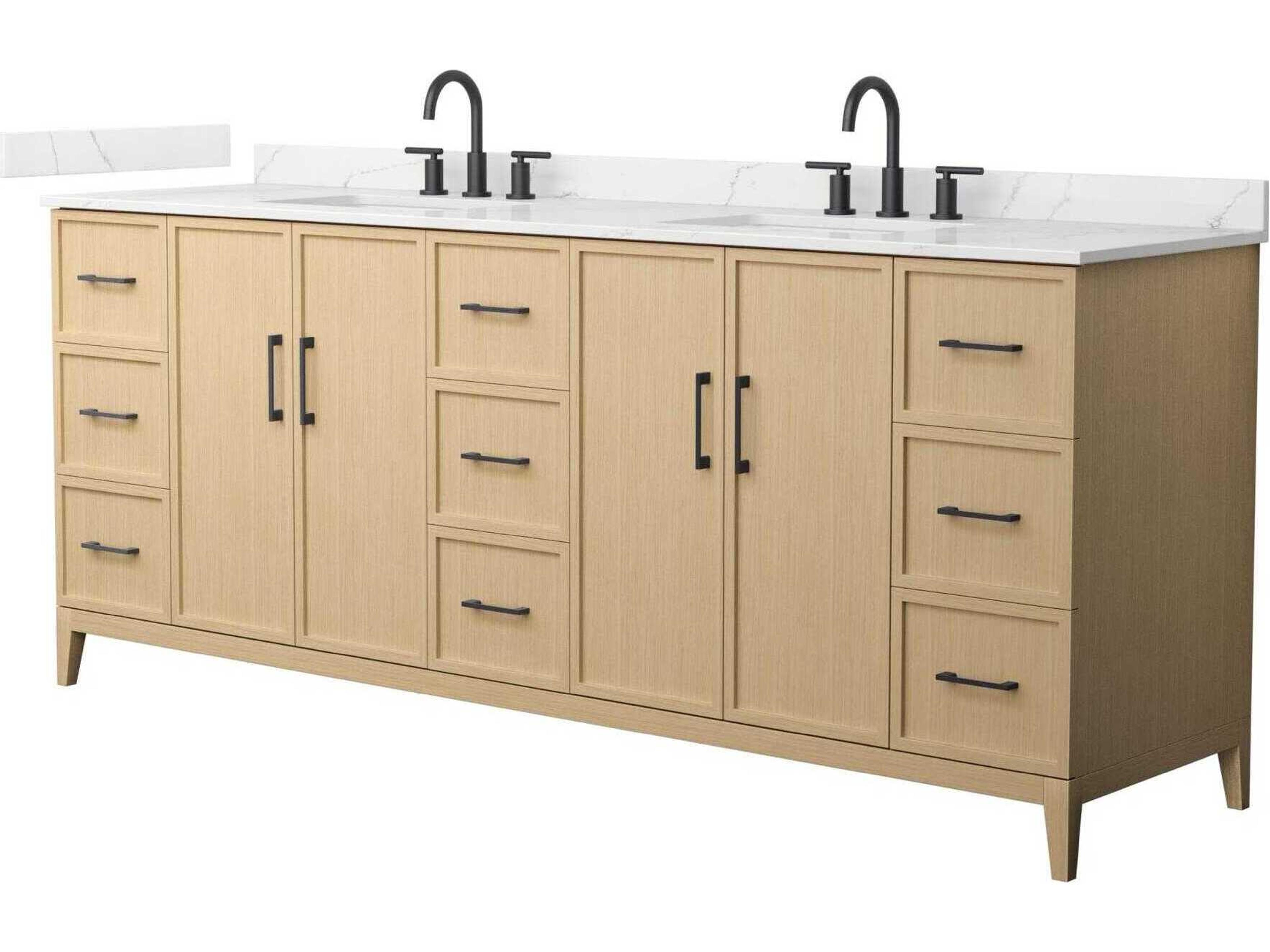 Wyndham Collection Elan 84" White Vanity