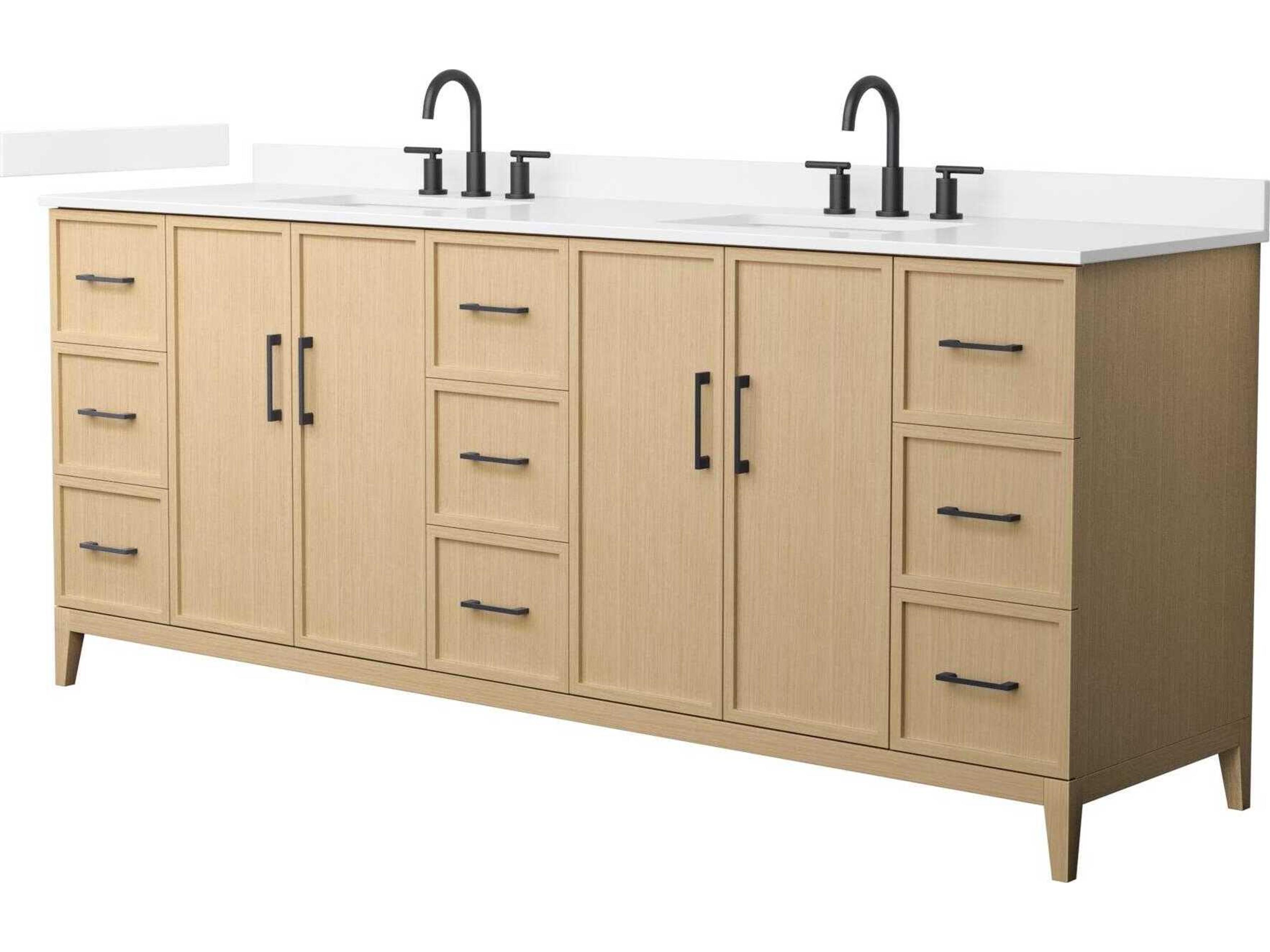 Wyndham Collection Elan 84" White Vanity