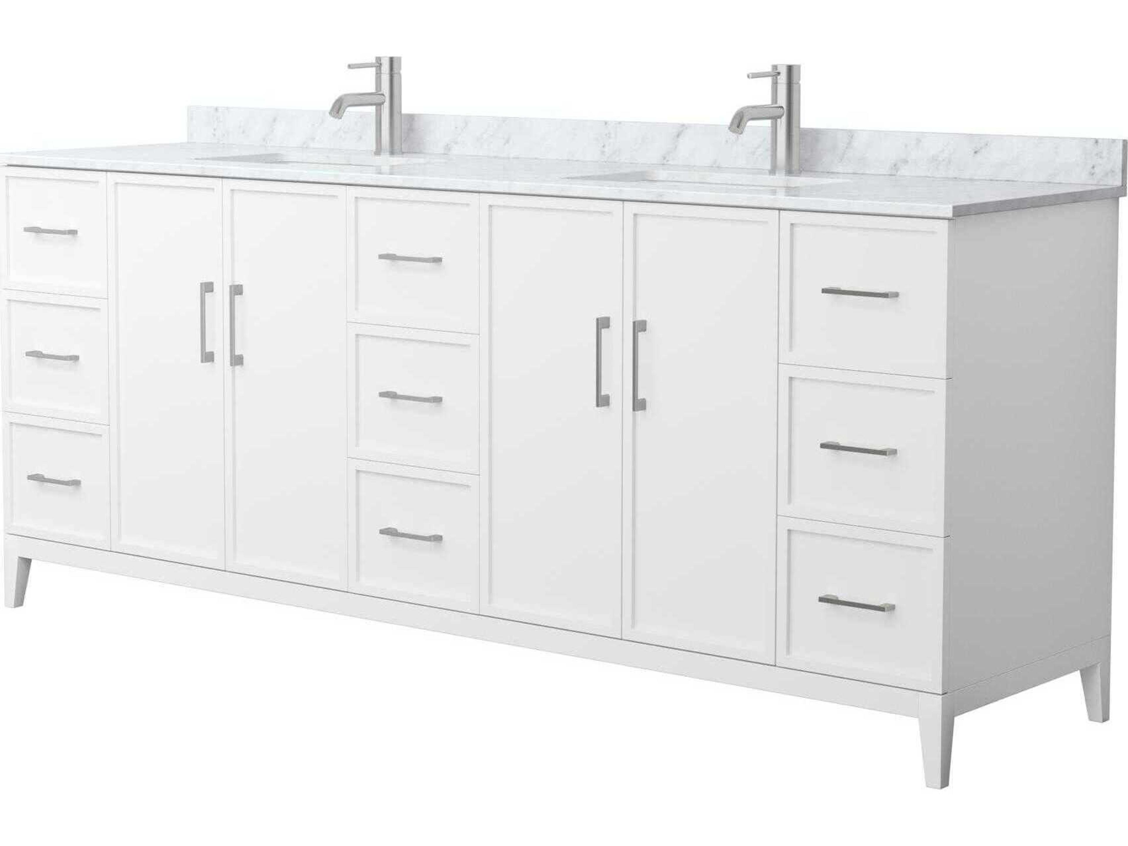 Wyndham Collection Elan 84" White Vanity
