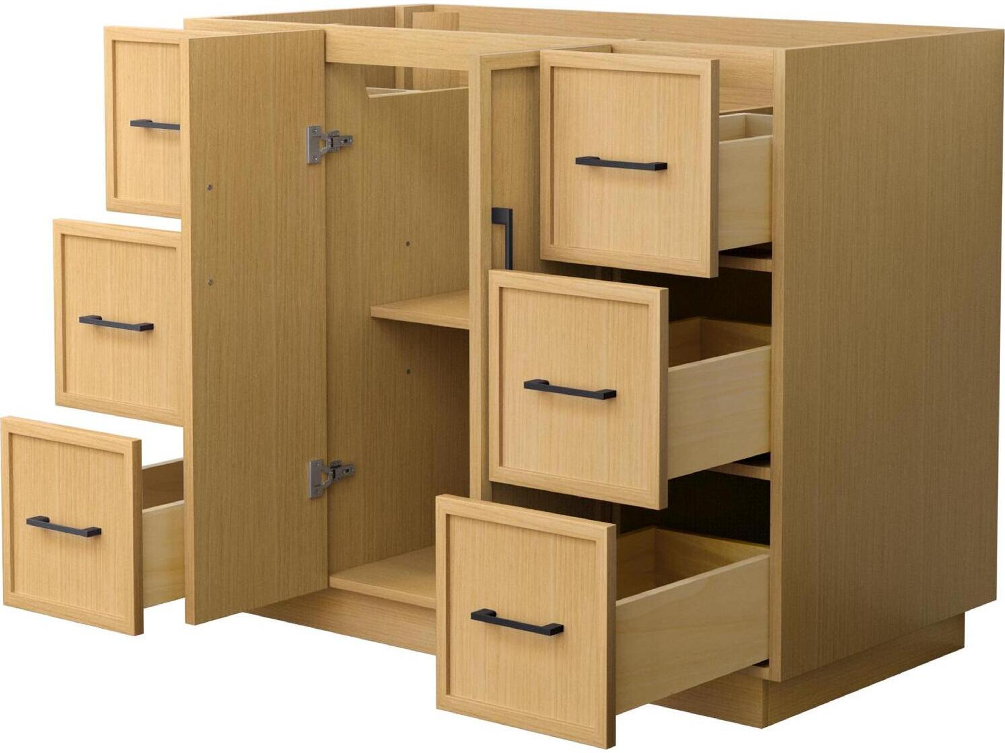 Wyndham Collection Elan-TK 41" Light Oak Vanity with Toe Kick