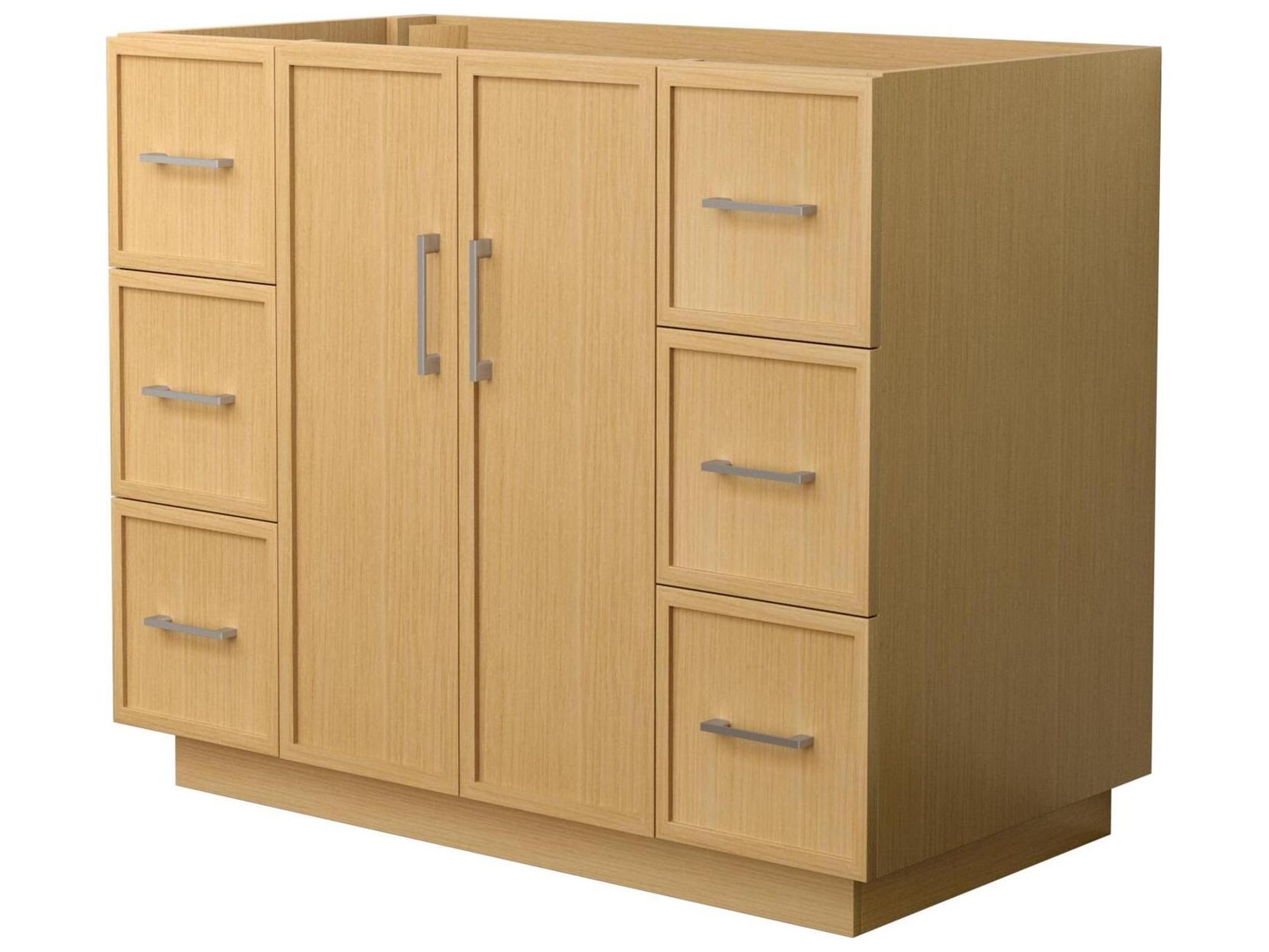 Wyndham Collection Elan-TK 41" Light Oak Vanity with Toe Kick