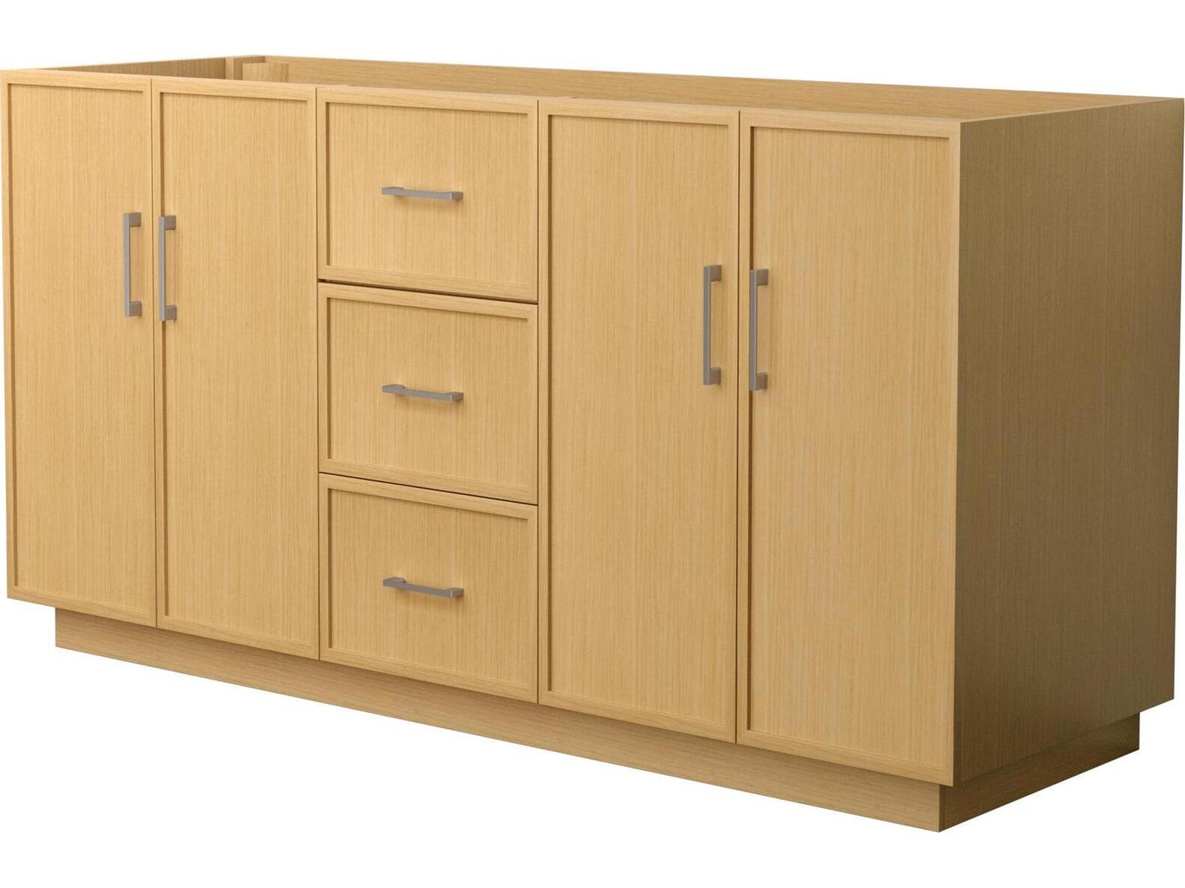 Wyndham Collection Elan-TK 65" Light Oak Vanity with Toe Kick