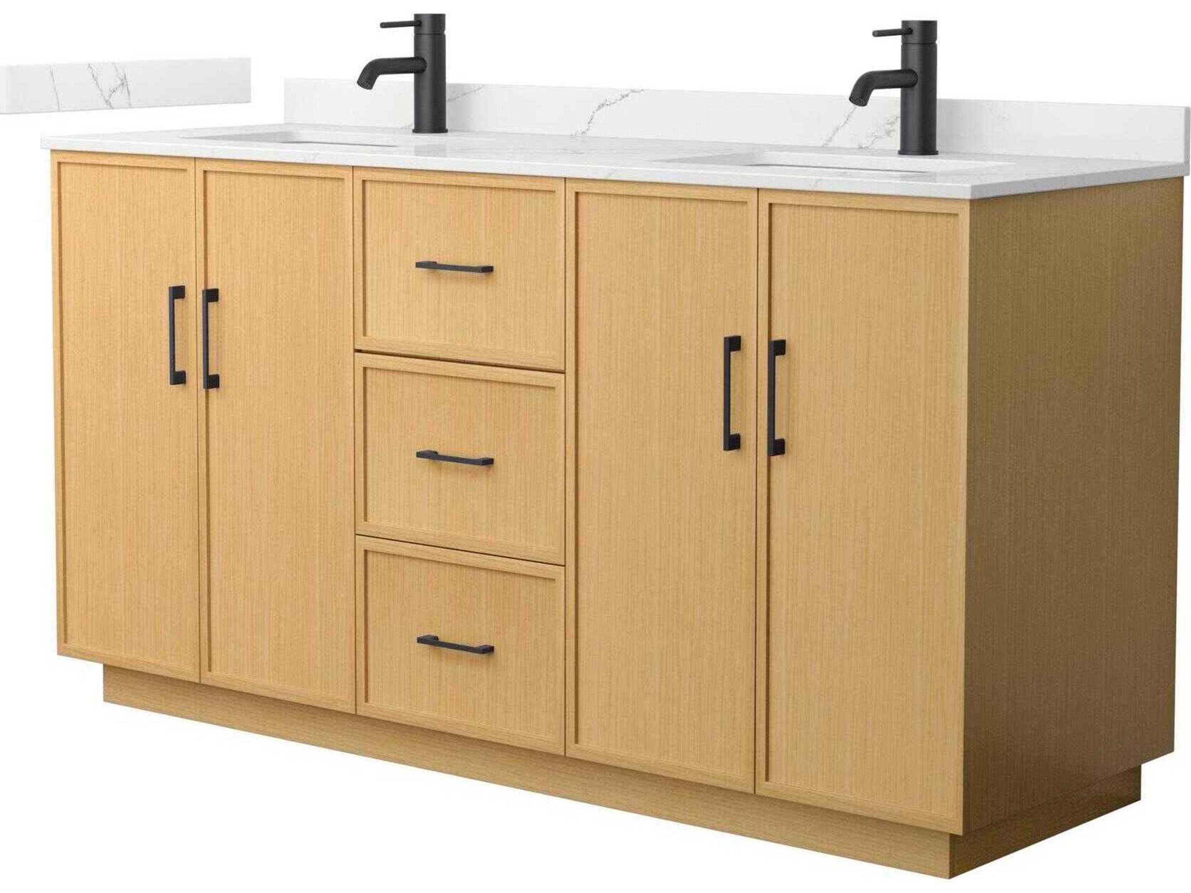 Elan-TK 66" Light Oak Vanity with Toe Kick