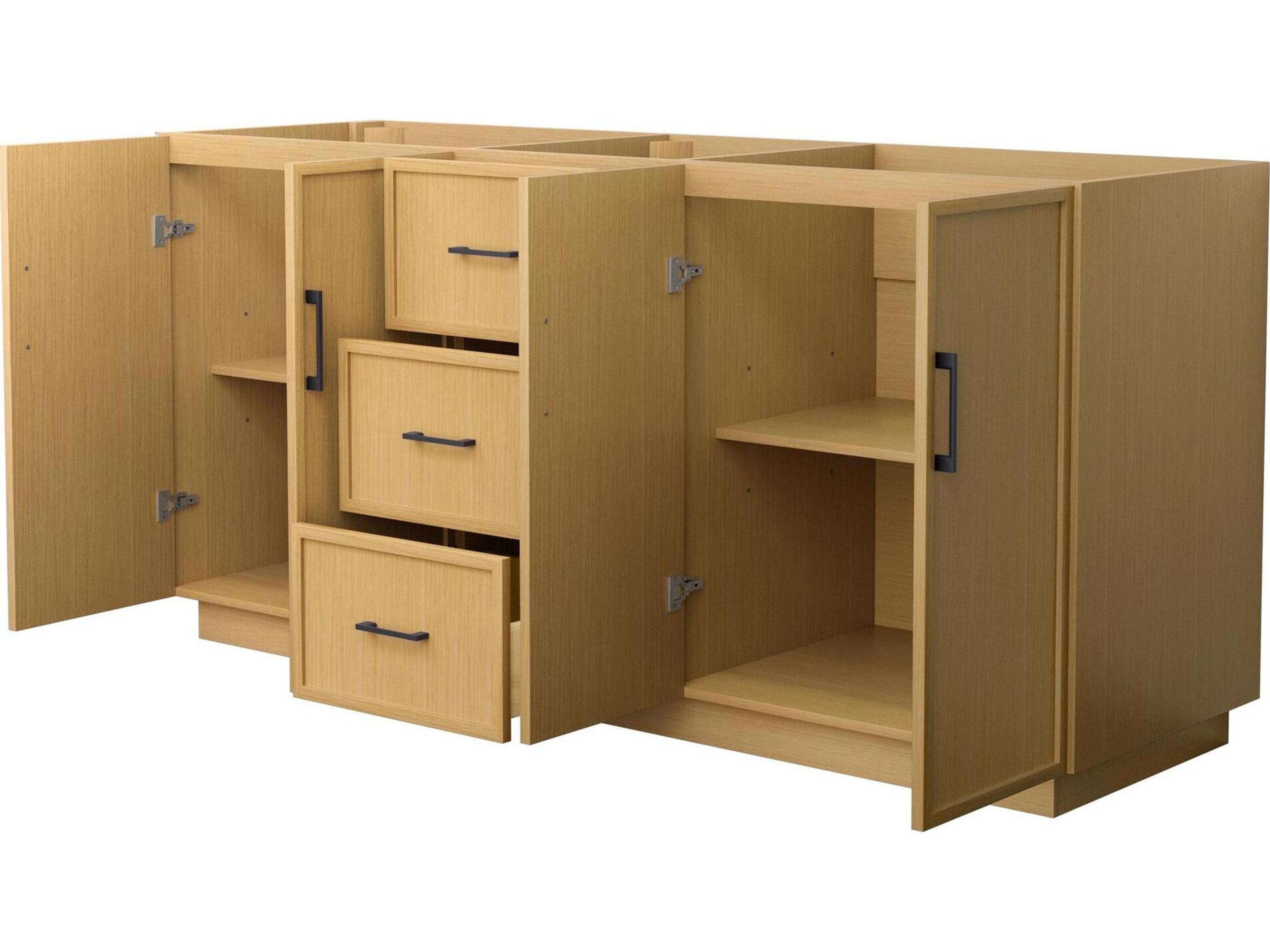 Wyndham Collection Elan-TK 71" Light Oak Vanity with Toe Kick