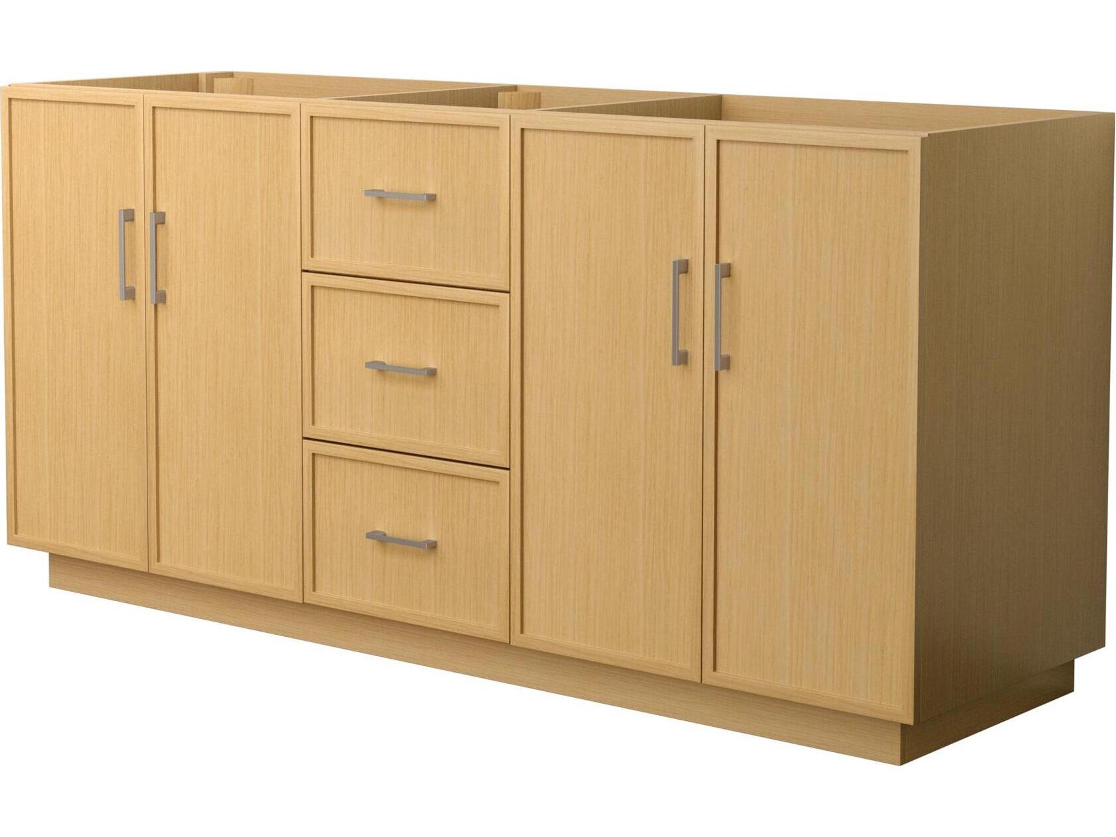 Wyndham Collection Elan-TK 71" Light Oak Vanity with Toe Kick