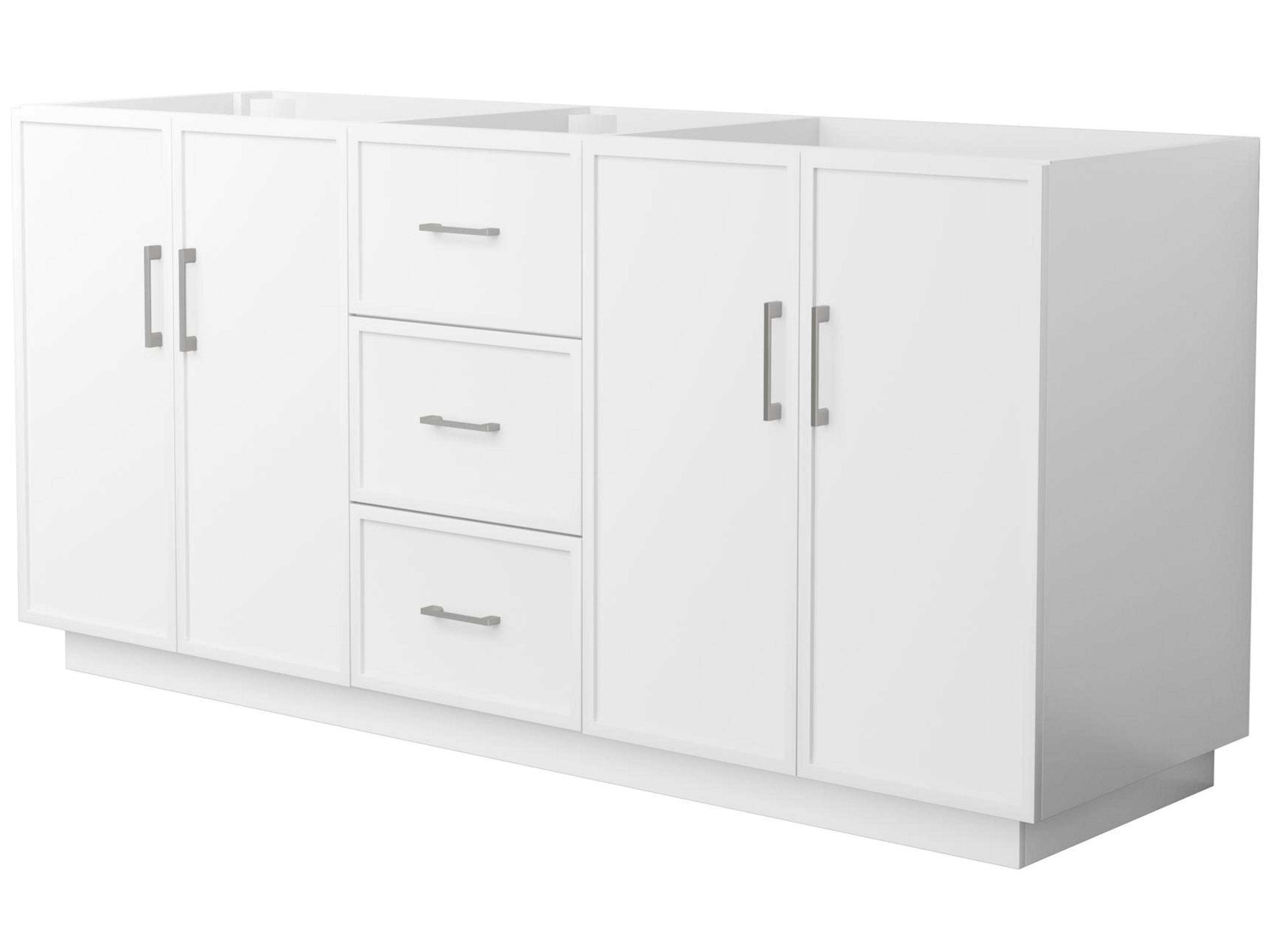 Wyndham Collection Elan-TK 71" White Vanity with Toe Kick