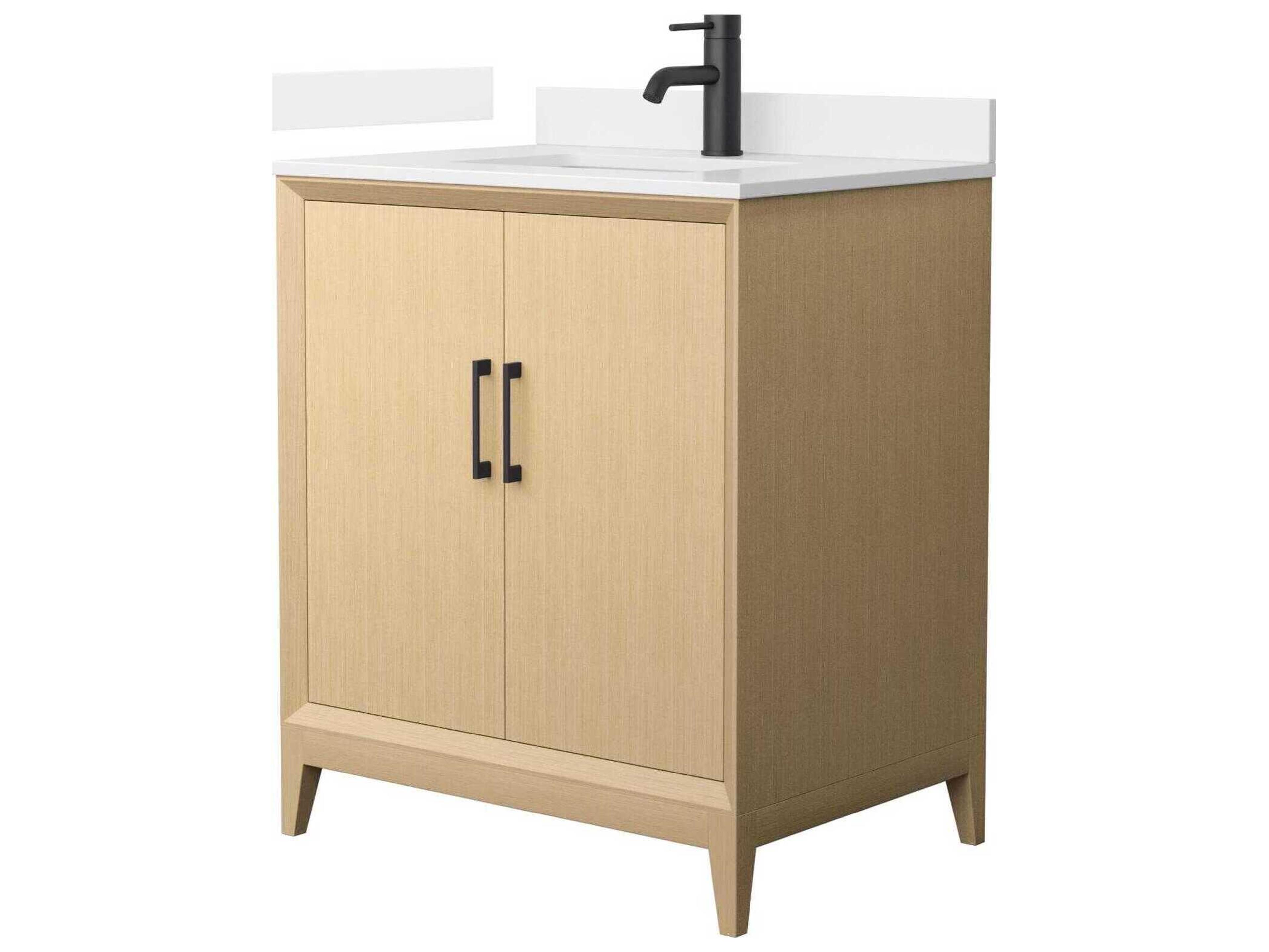 Wyndham Collection Janna 30" White Vanity