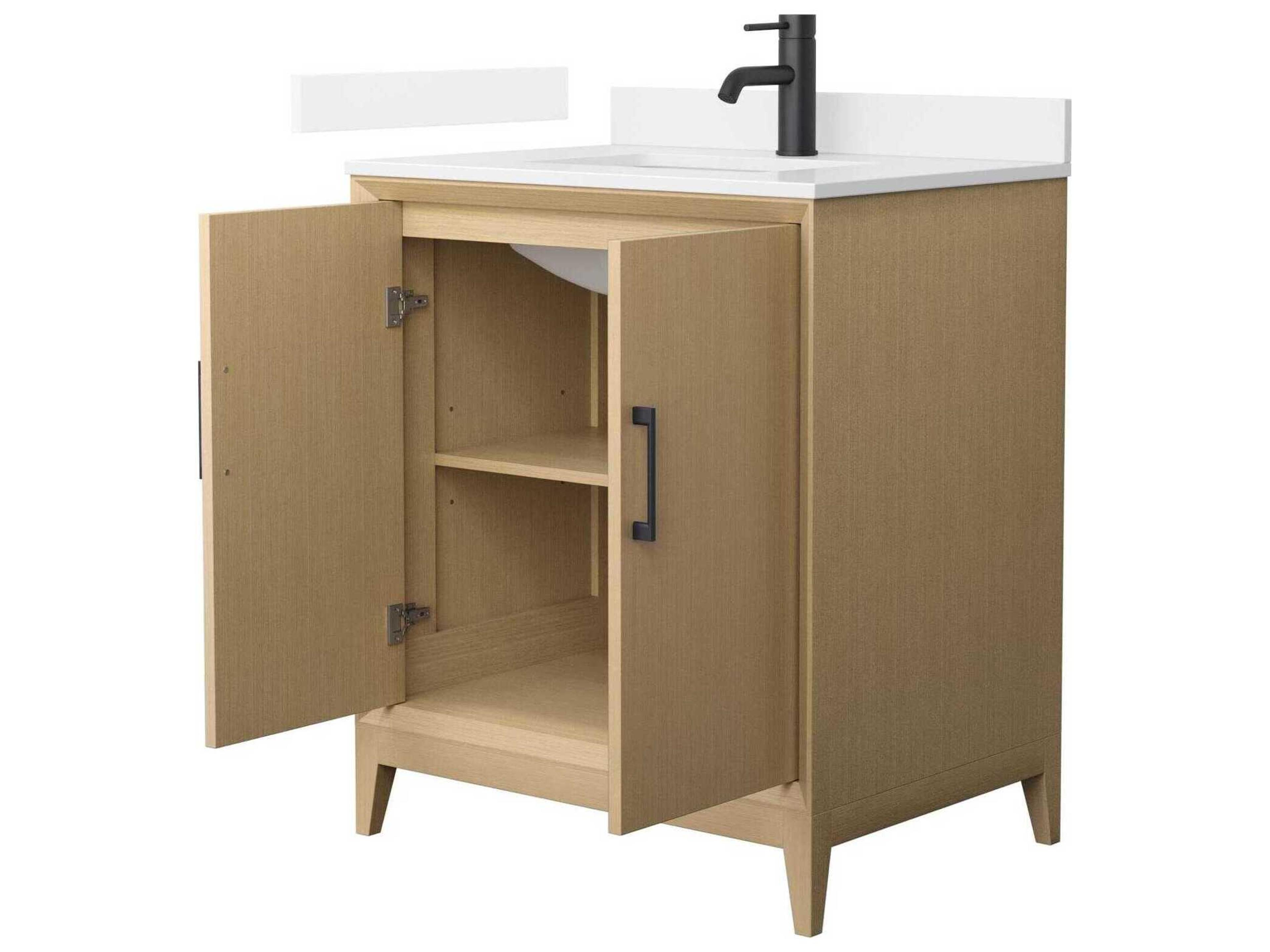 Wyndham Collection Janna 30" White Vanity