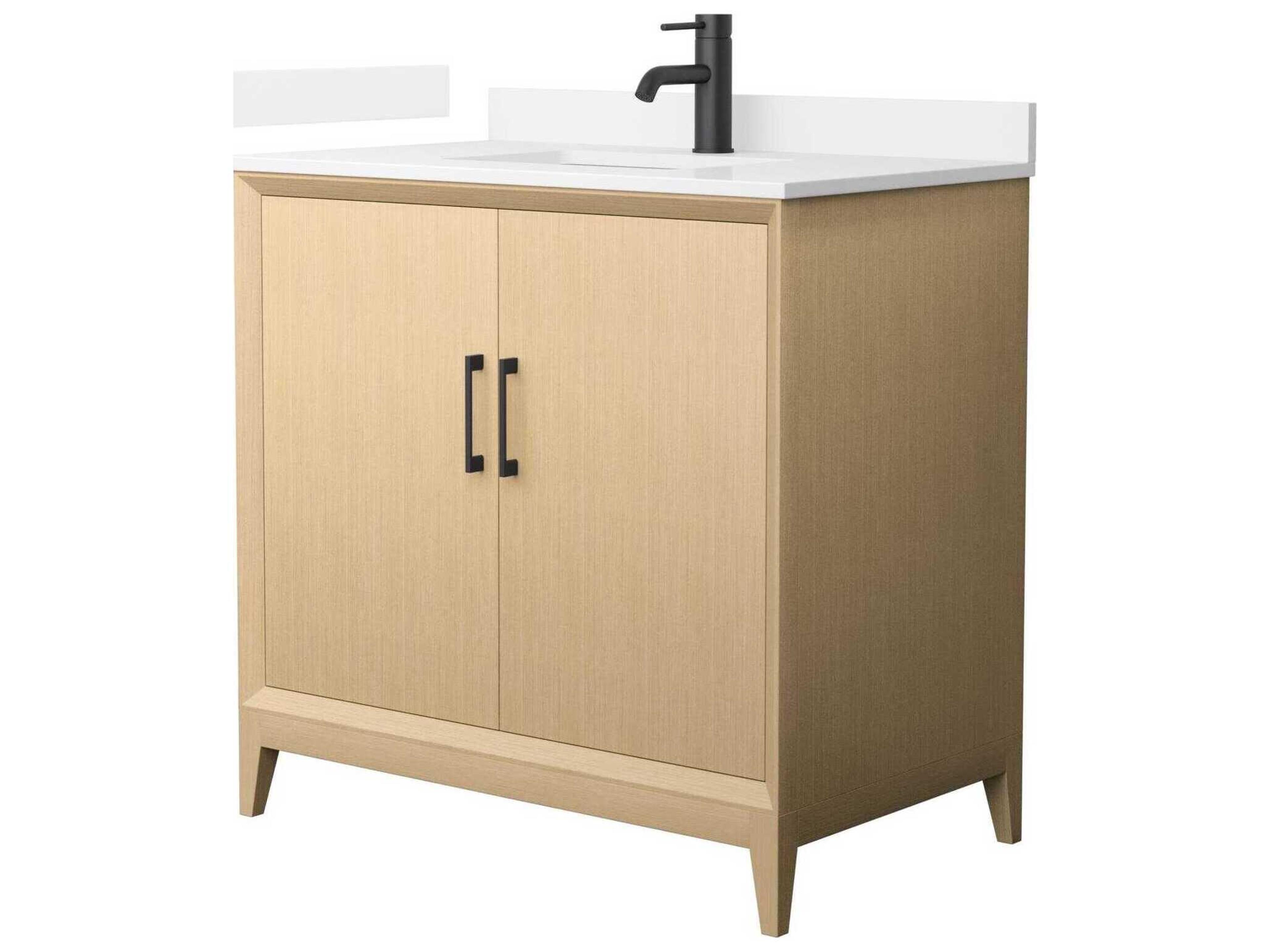 Wyndham Collection Janna 36" White Vanity