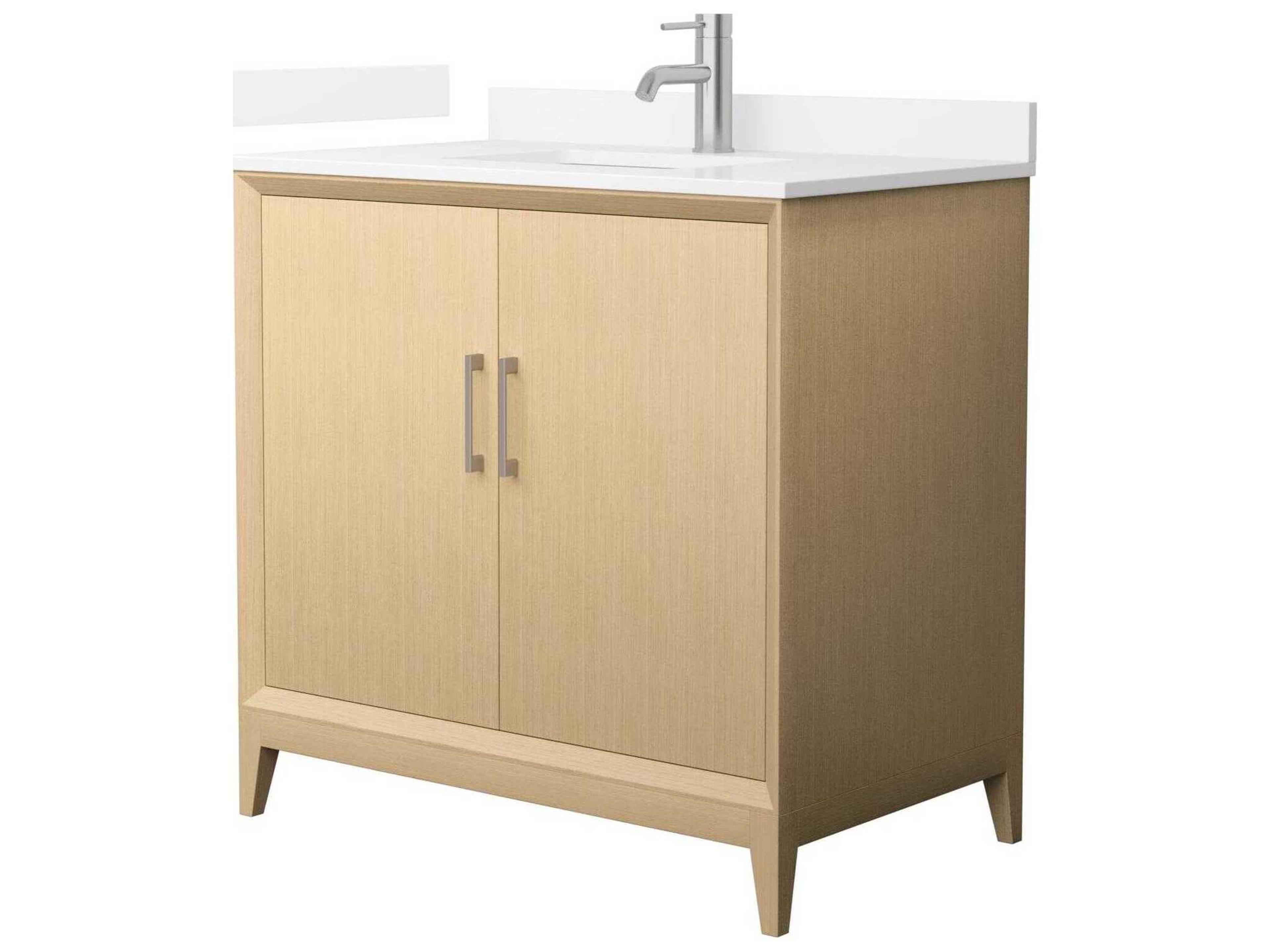 Wyndham Collection Janna 36" White Vanity