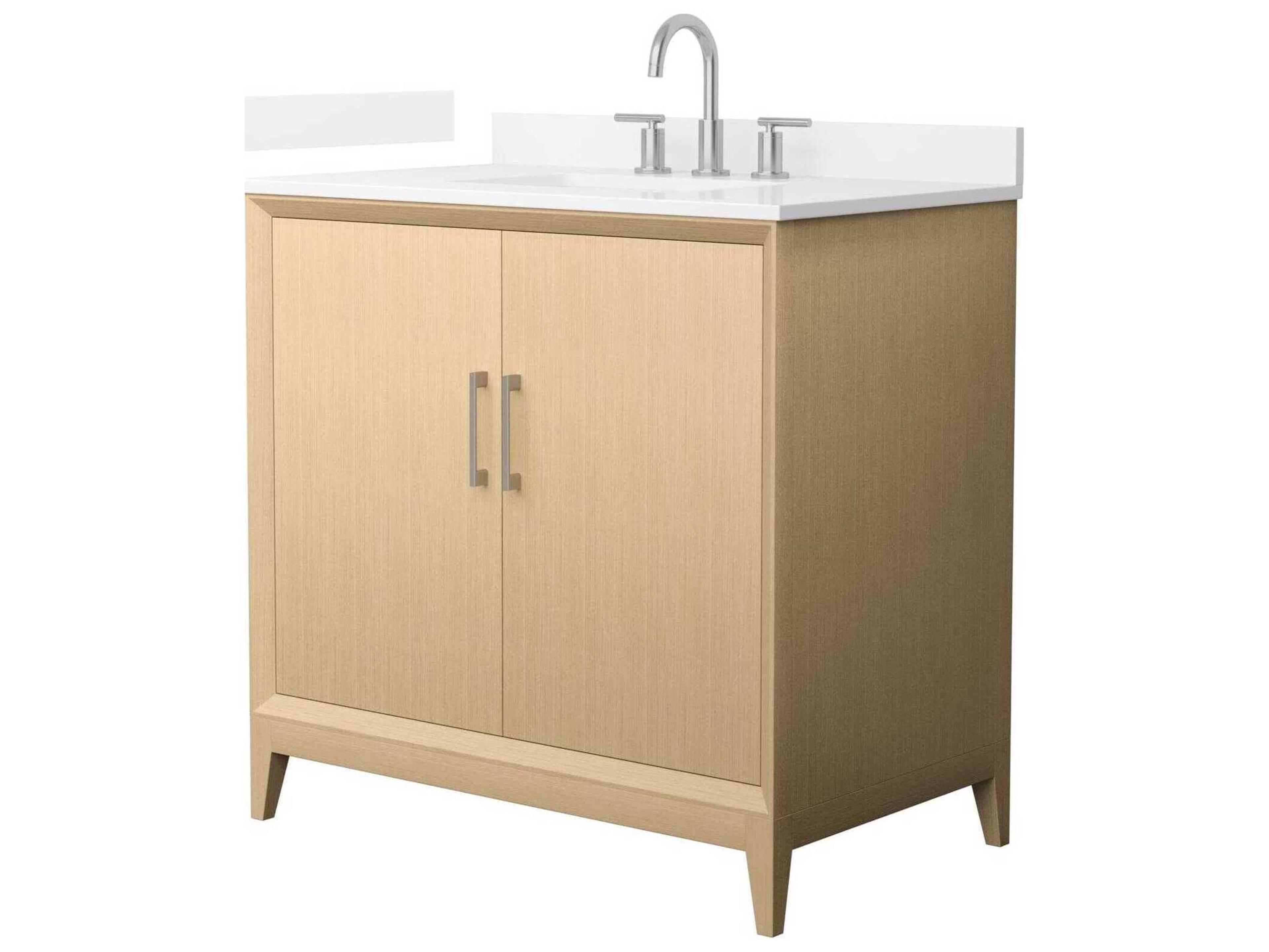 Wyndham Collection Janna 36" White Vanity