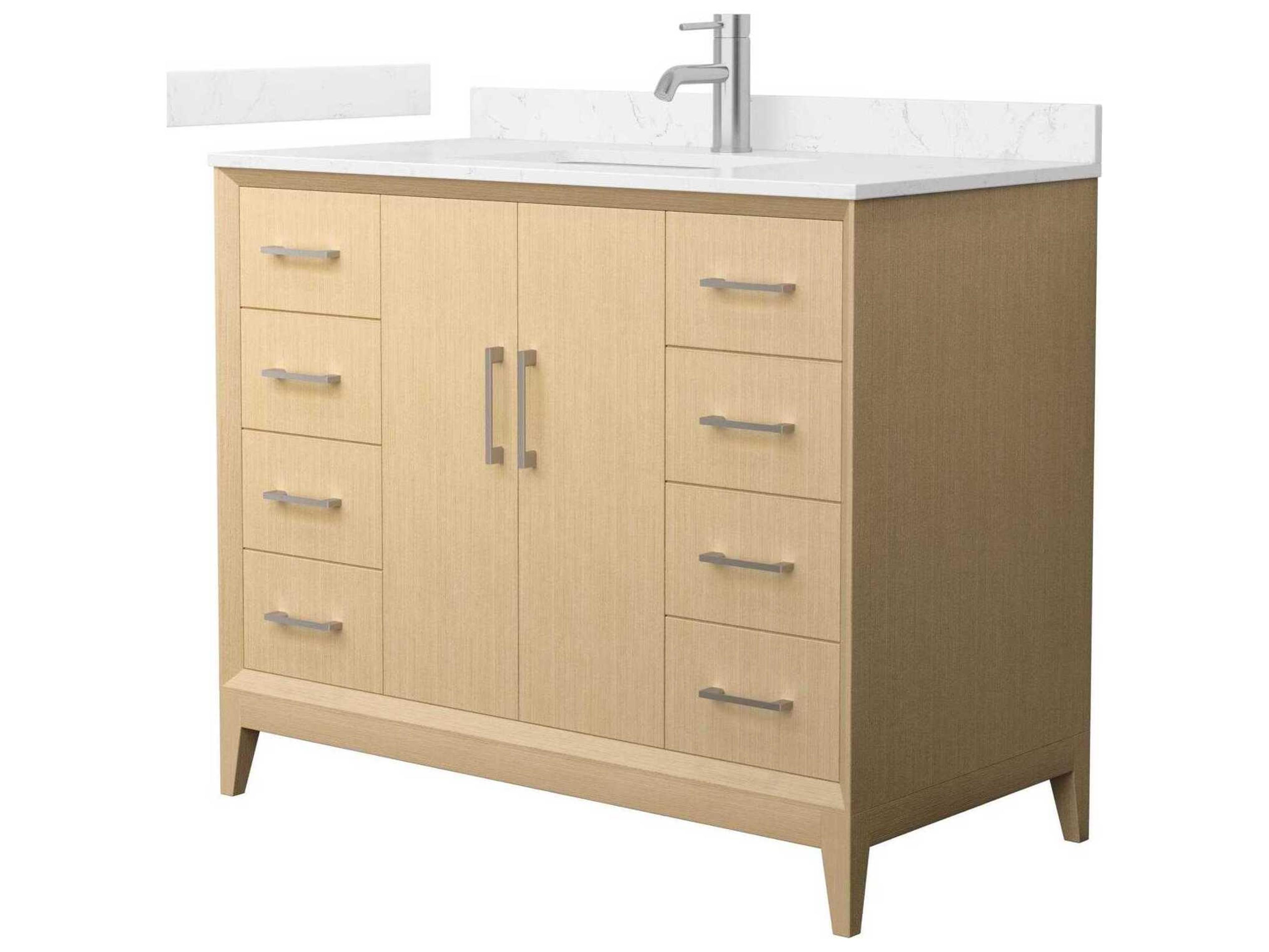 Wyndham Collection Janna 42" White Vanity