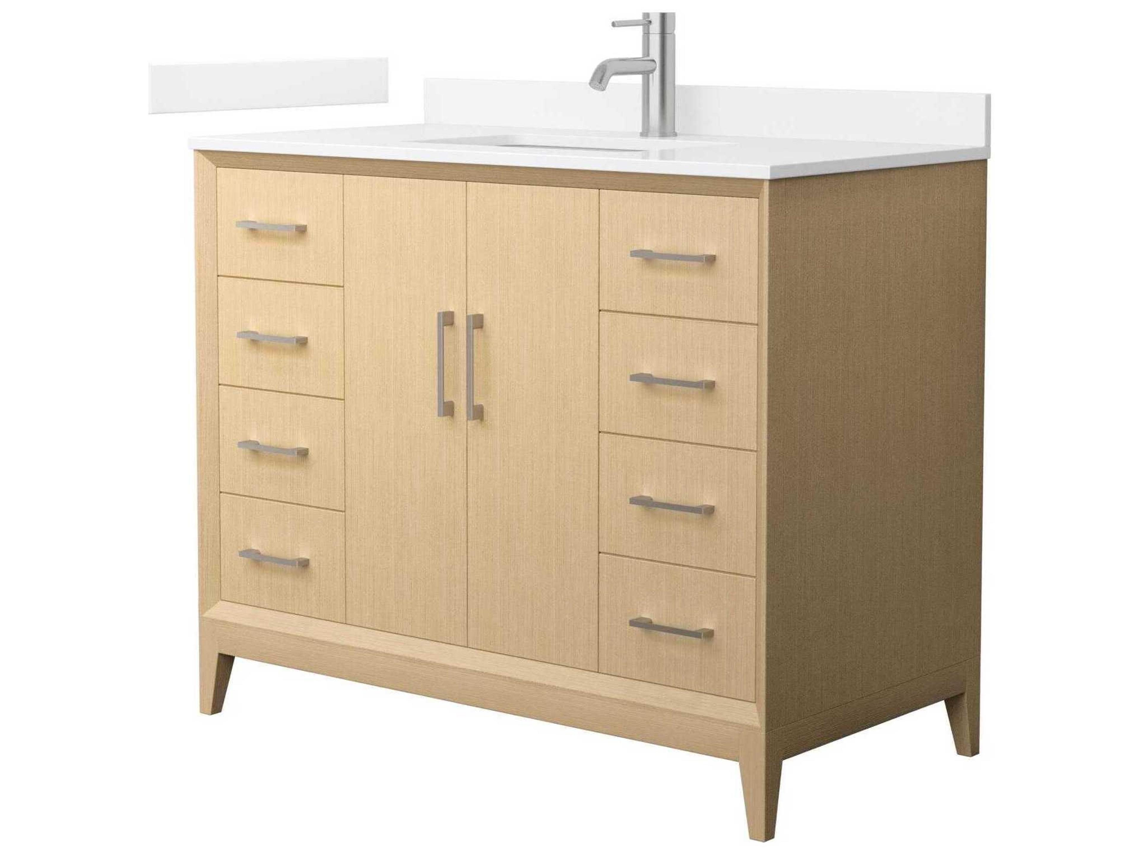 Wyndham Collection Janna 42" White Vanity
