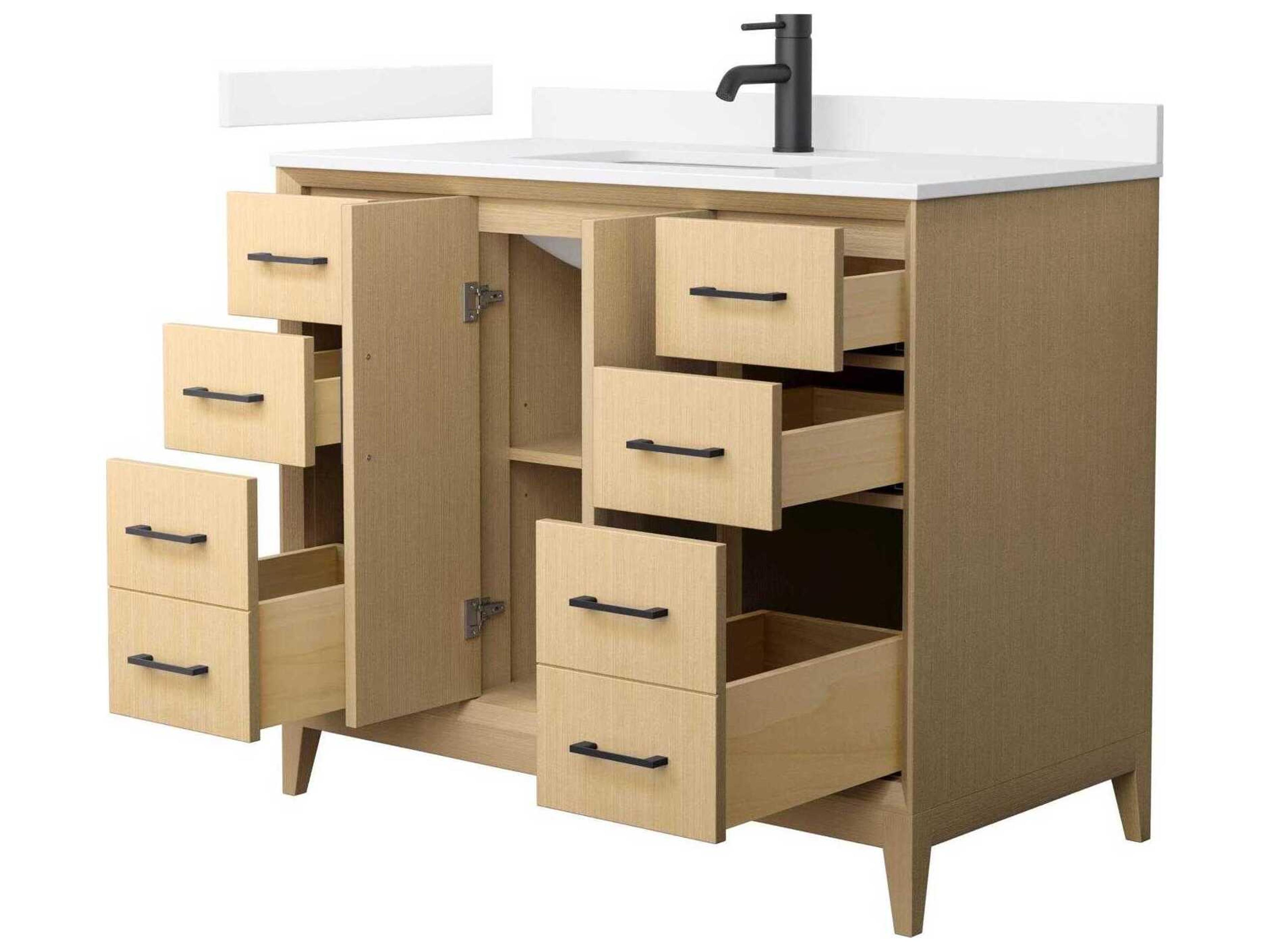 Wyndham Collection Janna 42" White Vanity