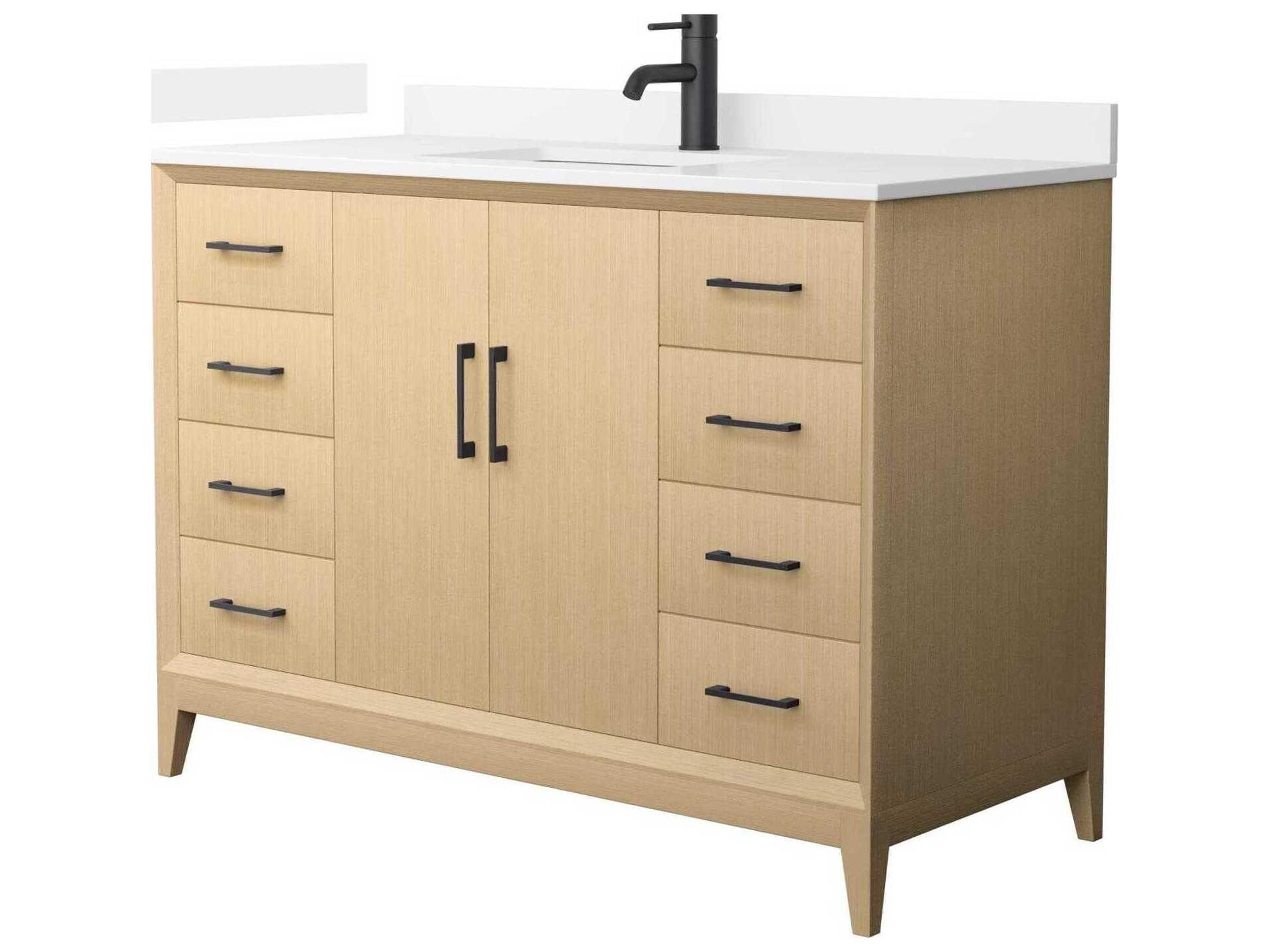 Wyndham Collection Janna 48" White Vanity