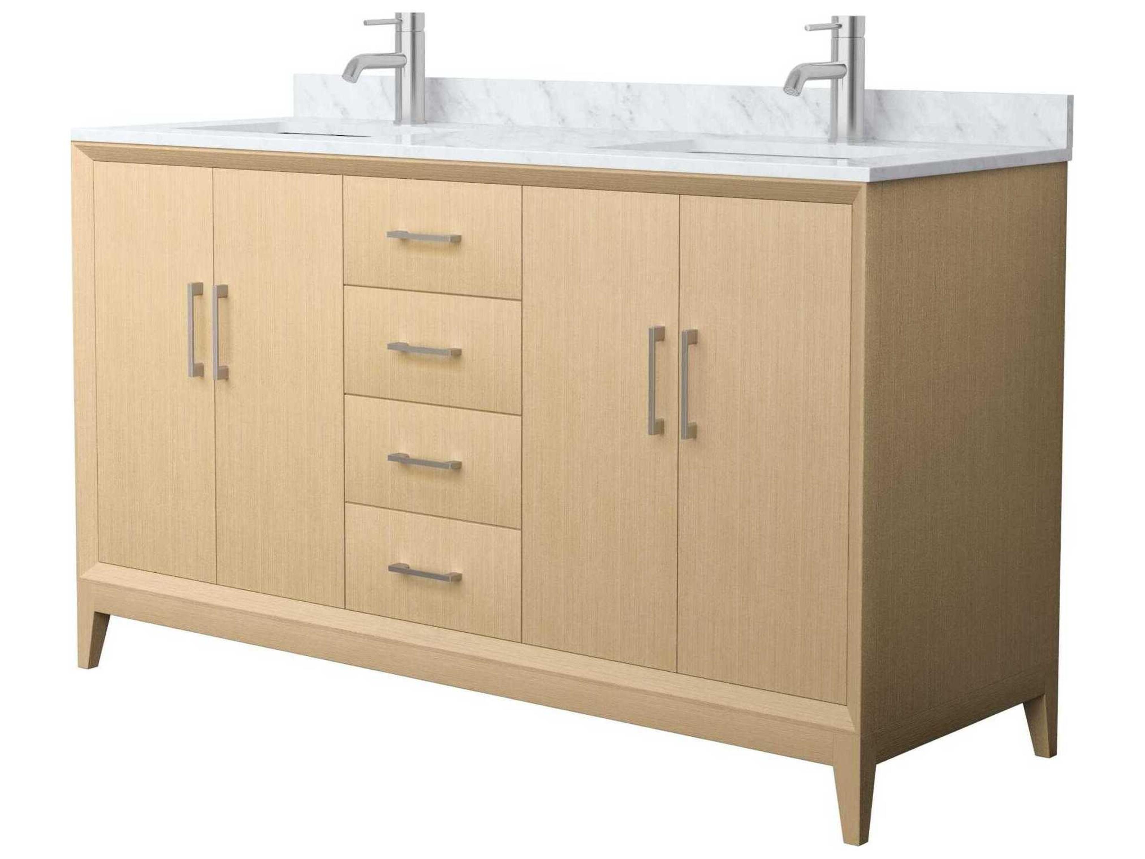 Wyndham Collection Janna 60" White Vanity