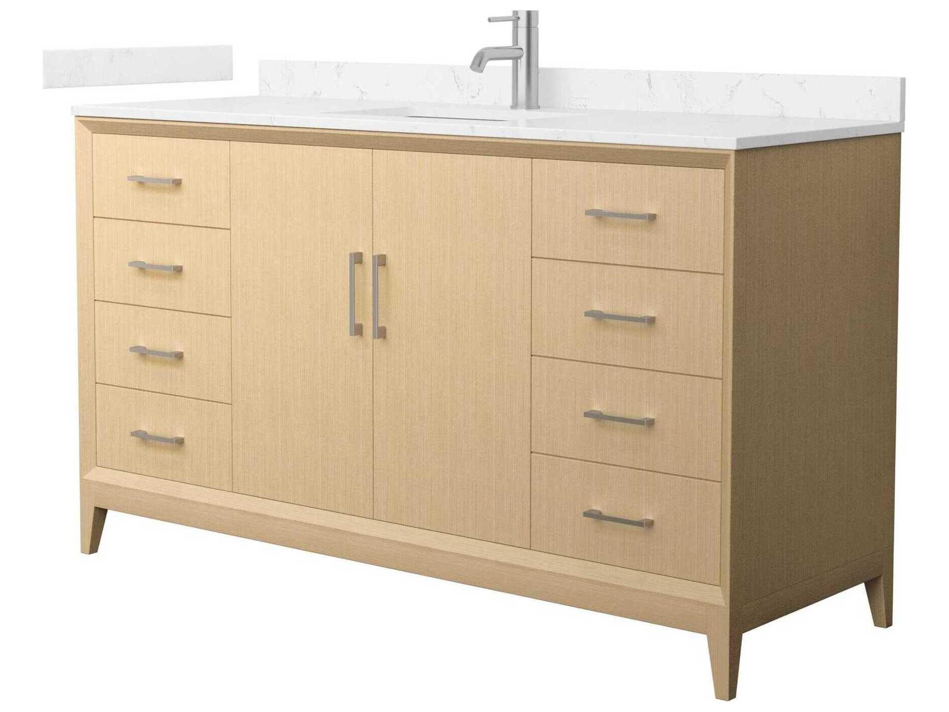 Wyndham Collection Janna 60" White Vanity