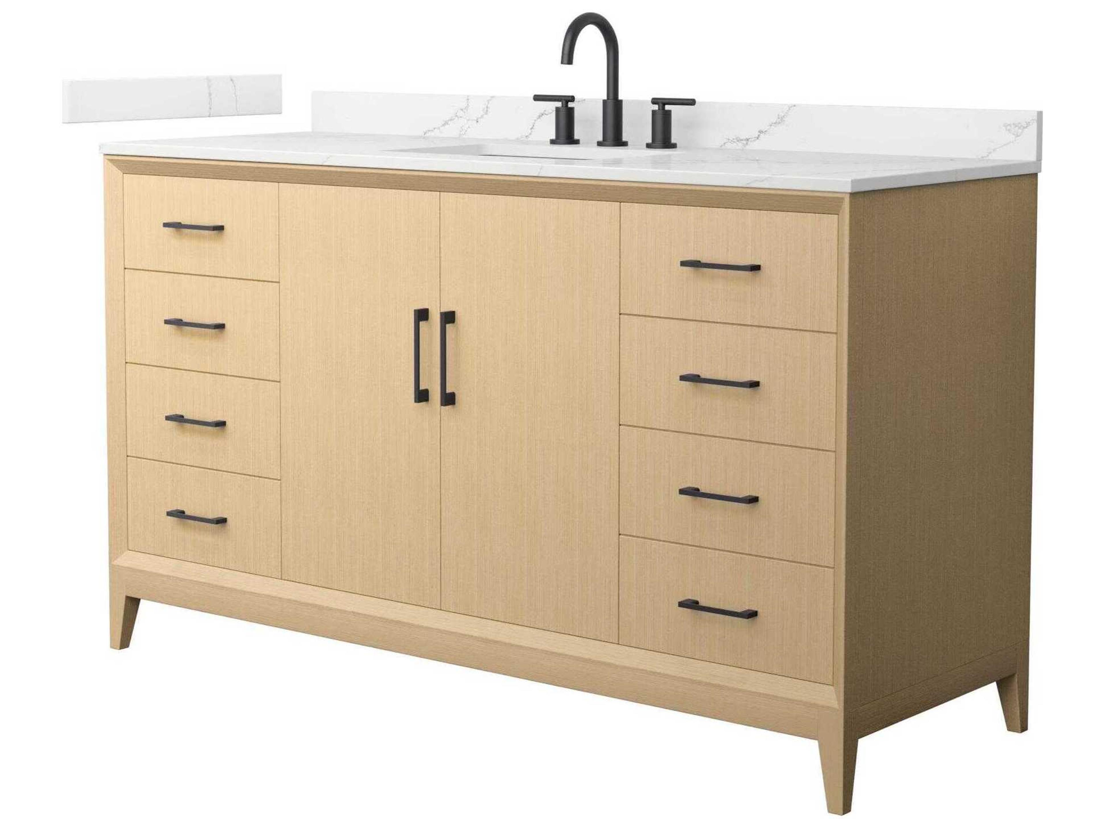 Wyndham Collection Janna 60" White Vanity