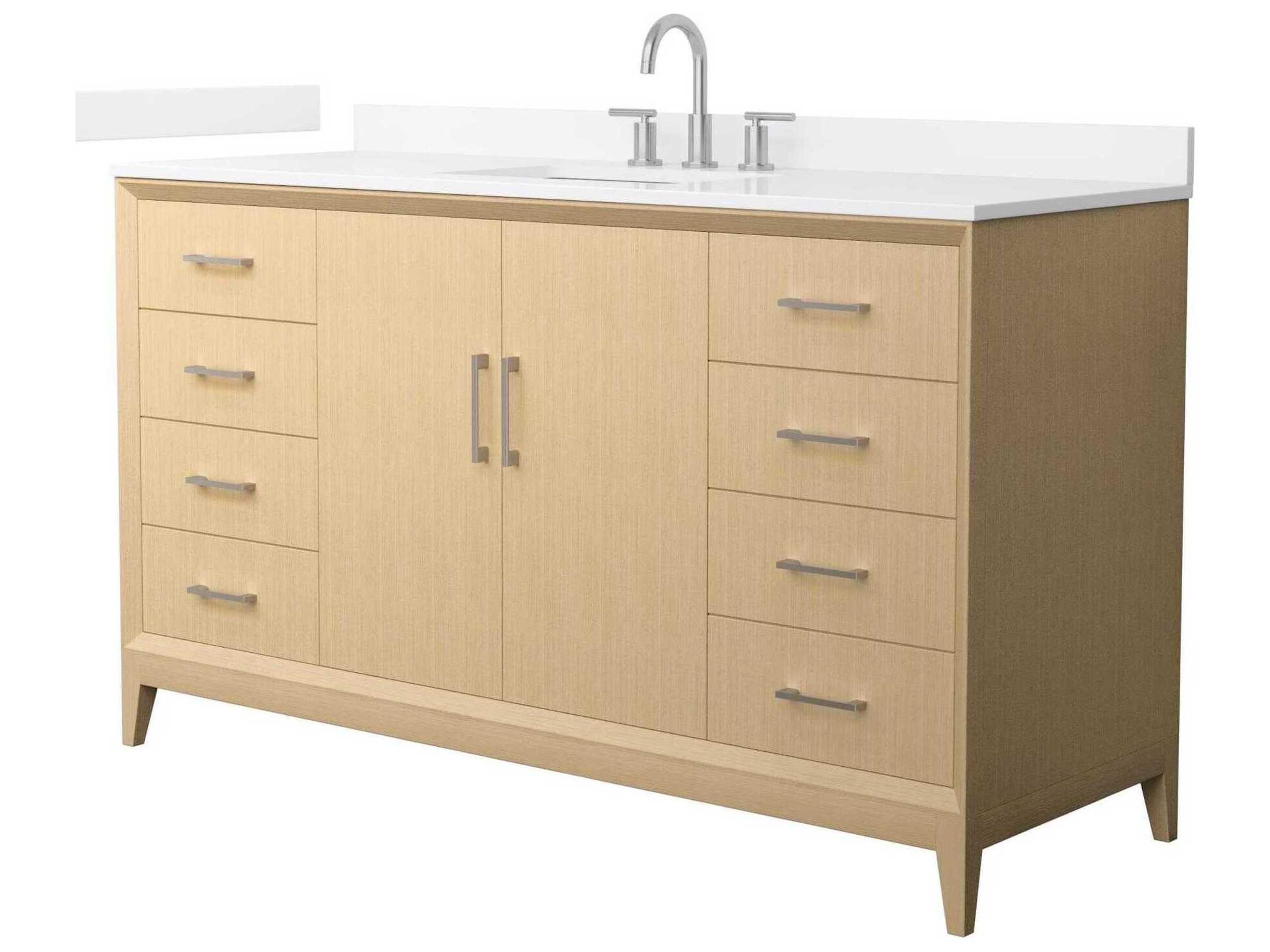 Wyndham Collection Janna 60" White Vanity