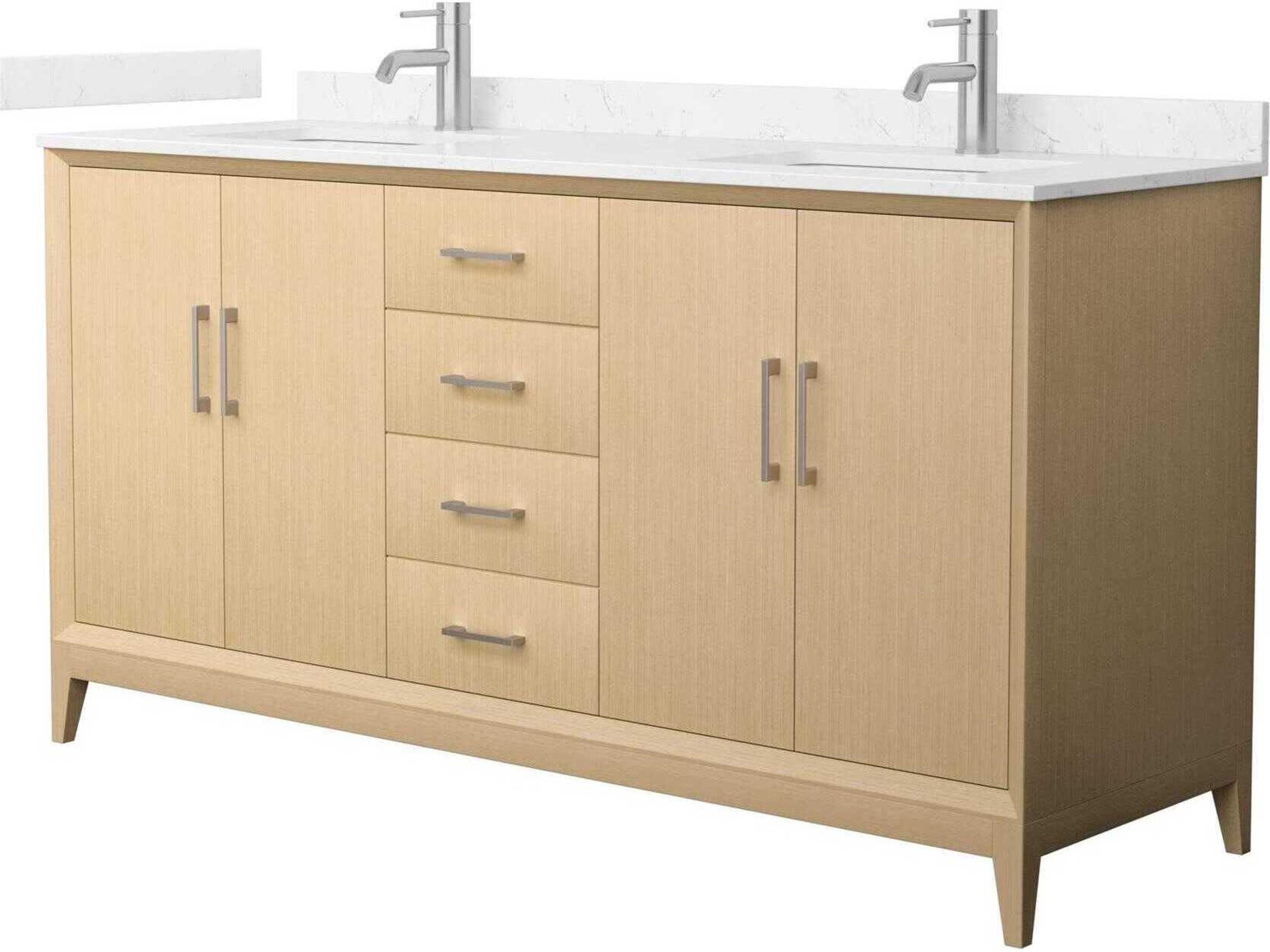 Wyndham Collection Janna 66" White Vanity