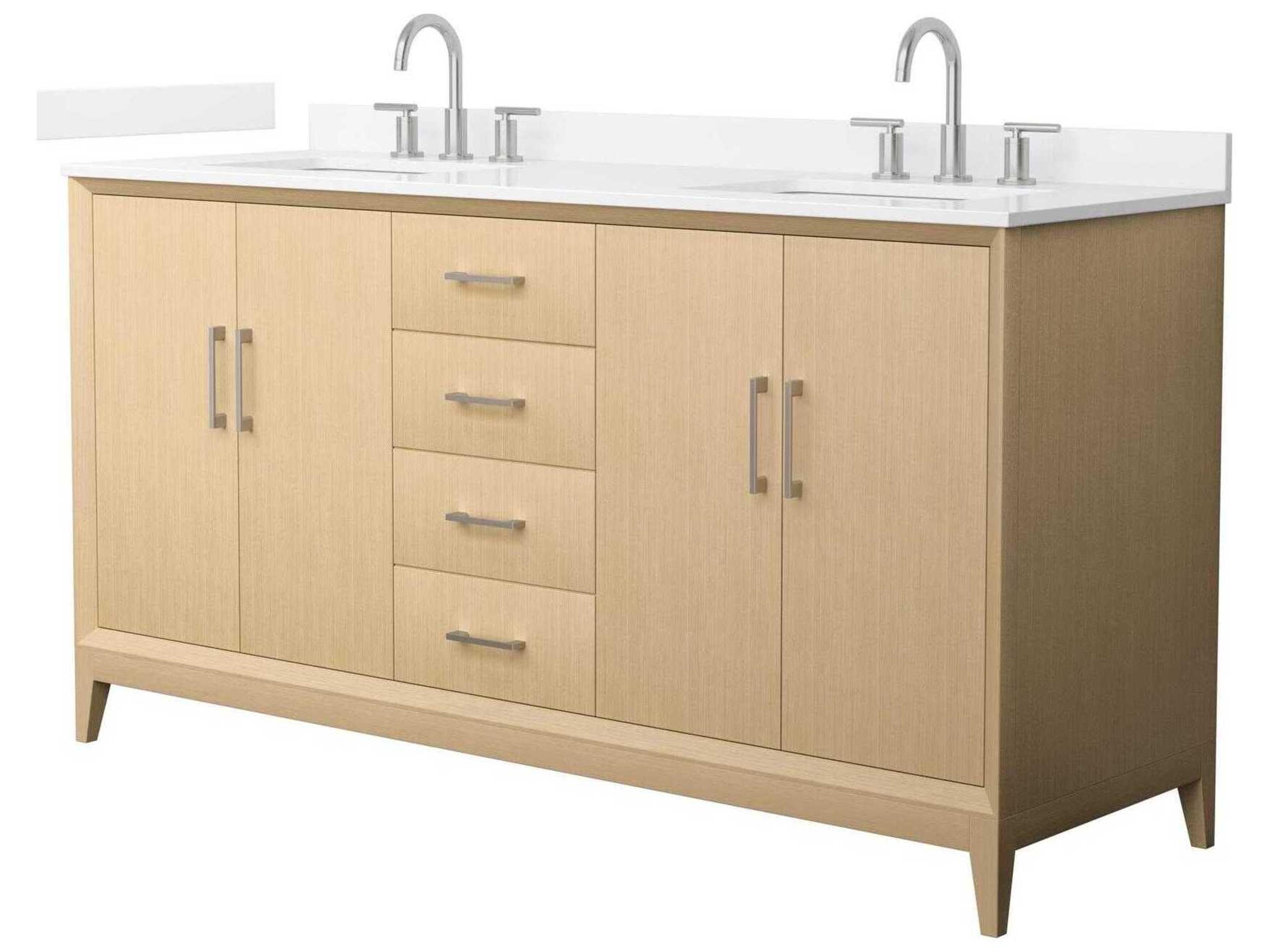 Wyndham Collection Janna 66" White Vanity