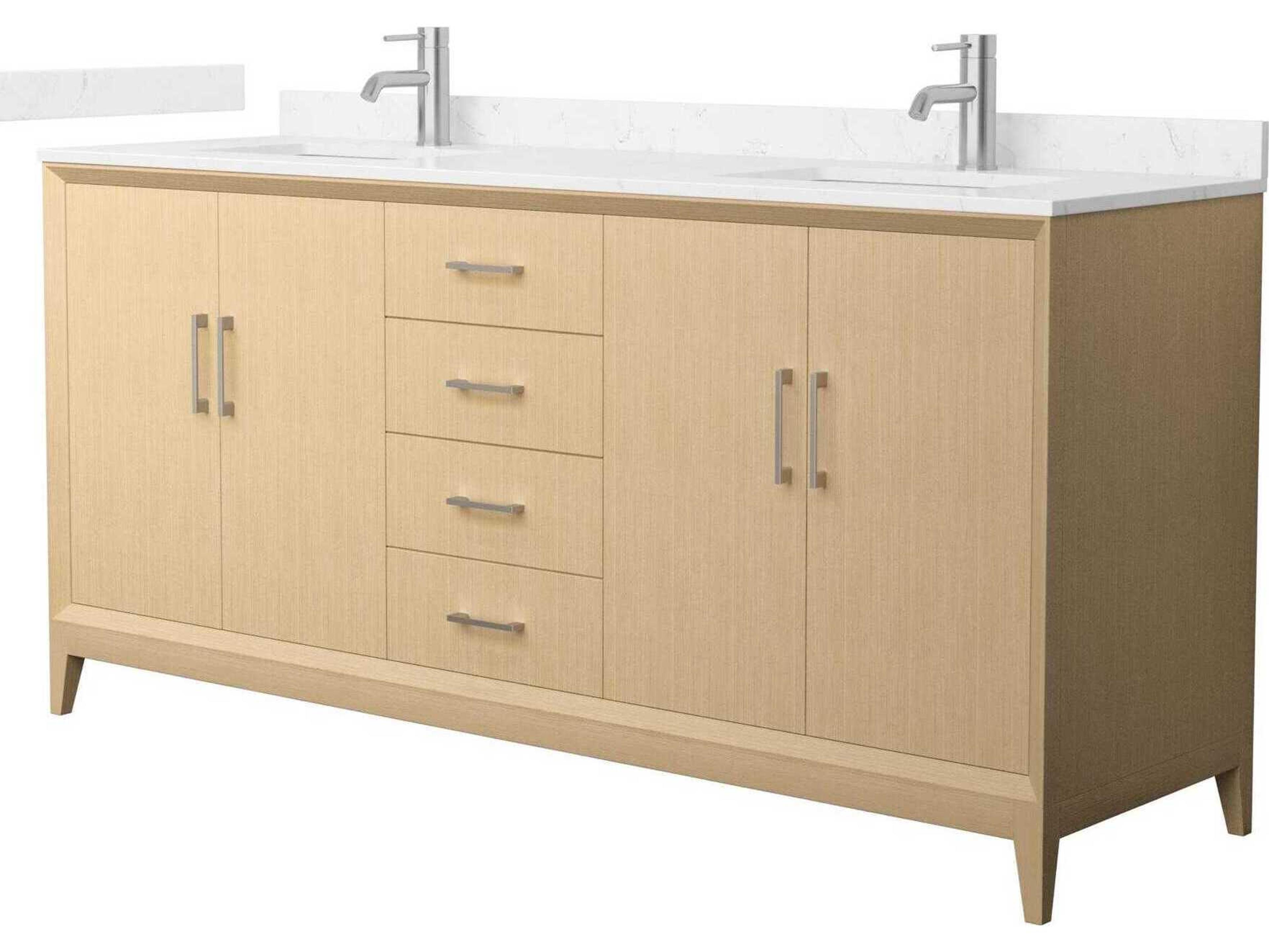 Wyndham Collection Janna 72" White Vanity