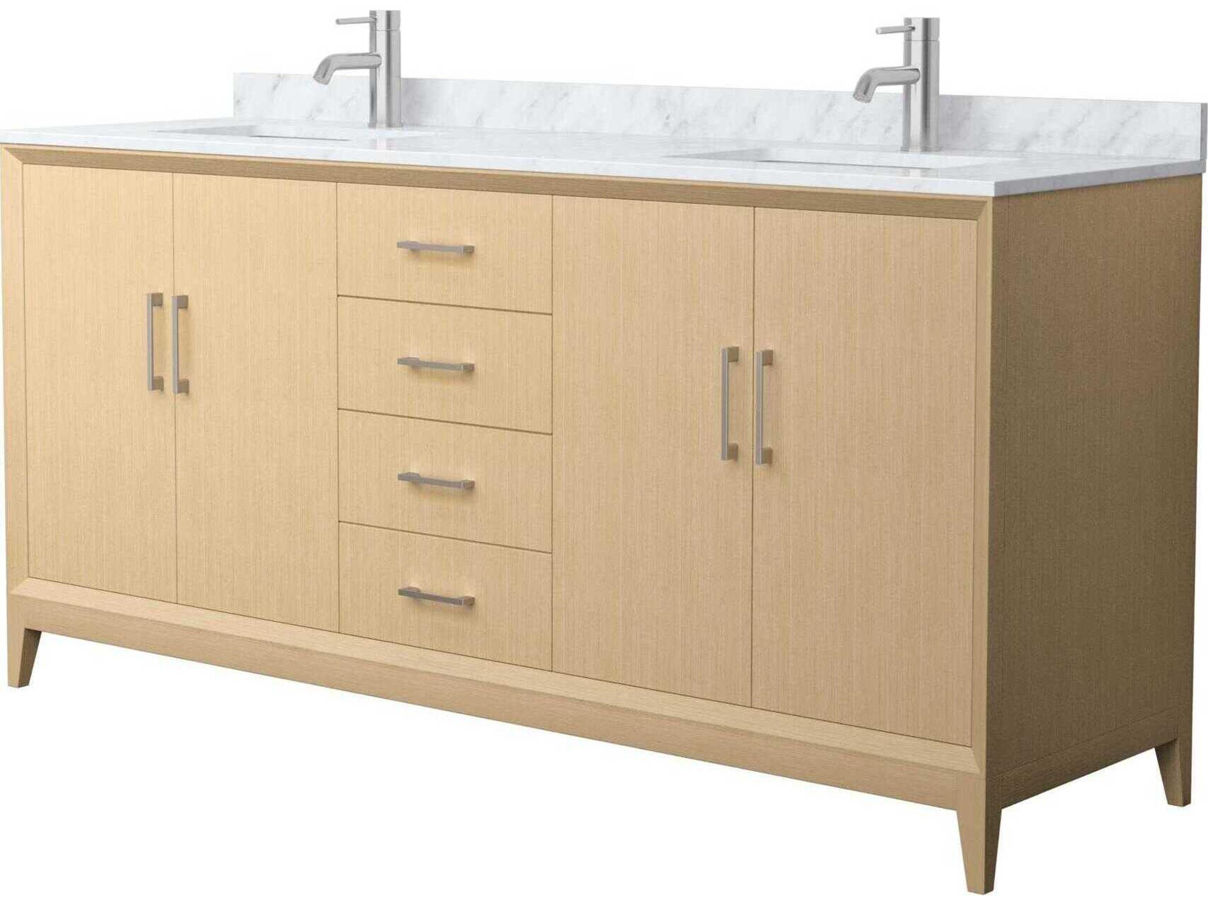 Wyndham Collection Janna 72" White Vanity