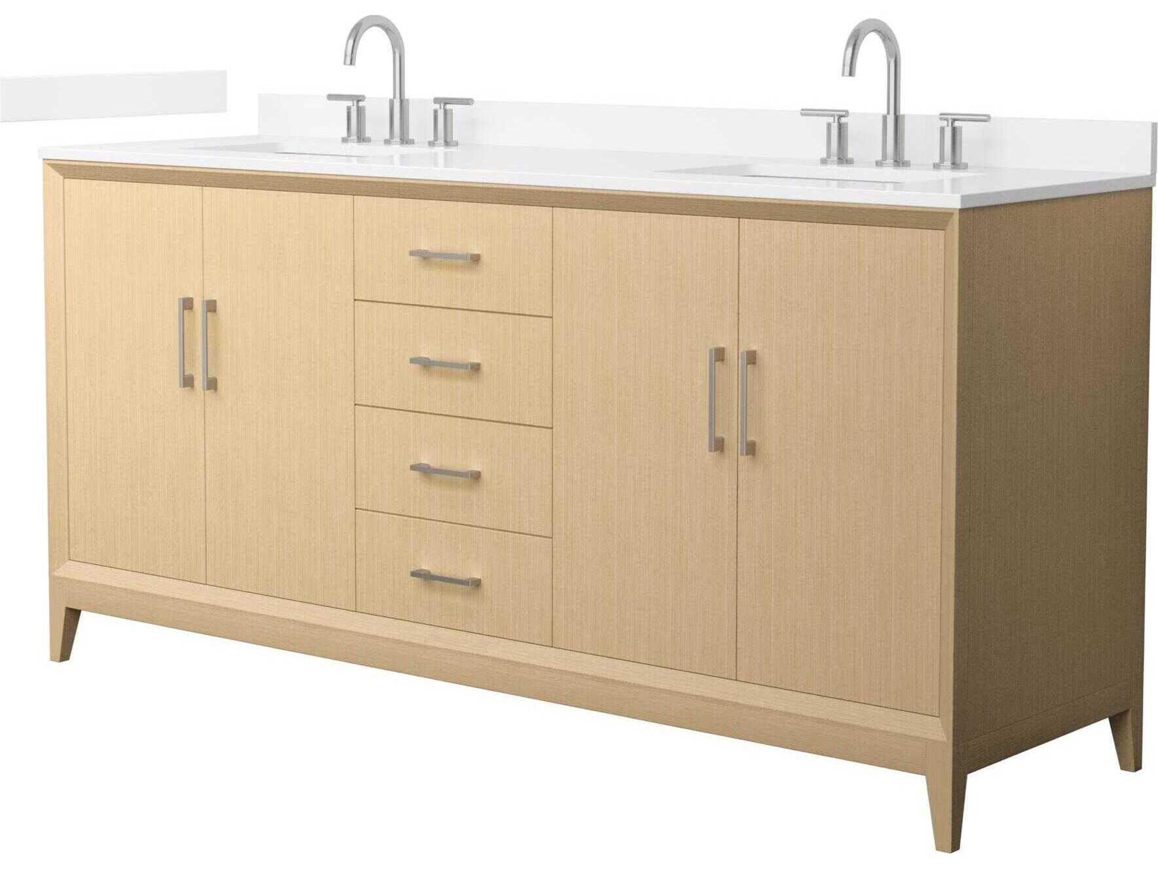 Wyndham Collection Janna 72" White Vanity