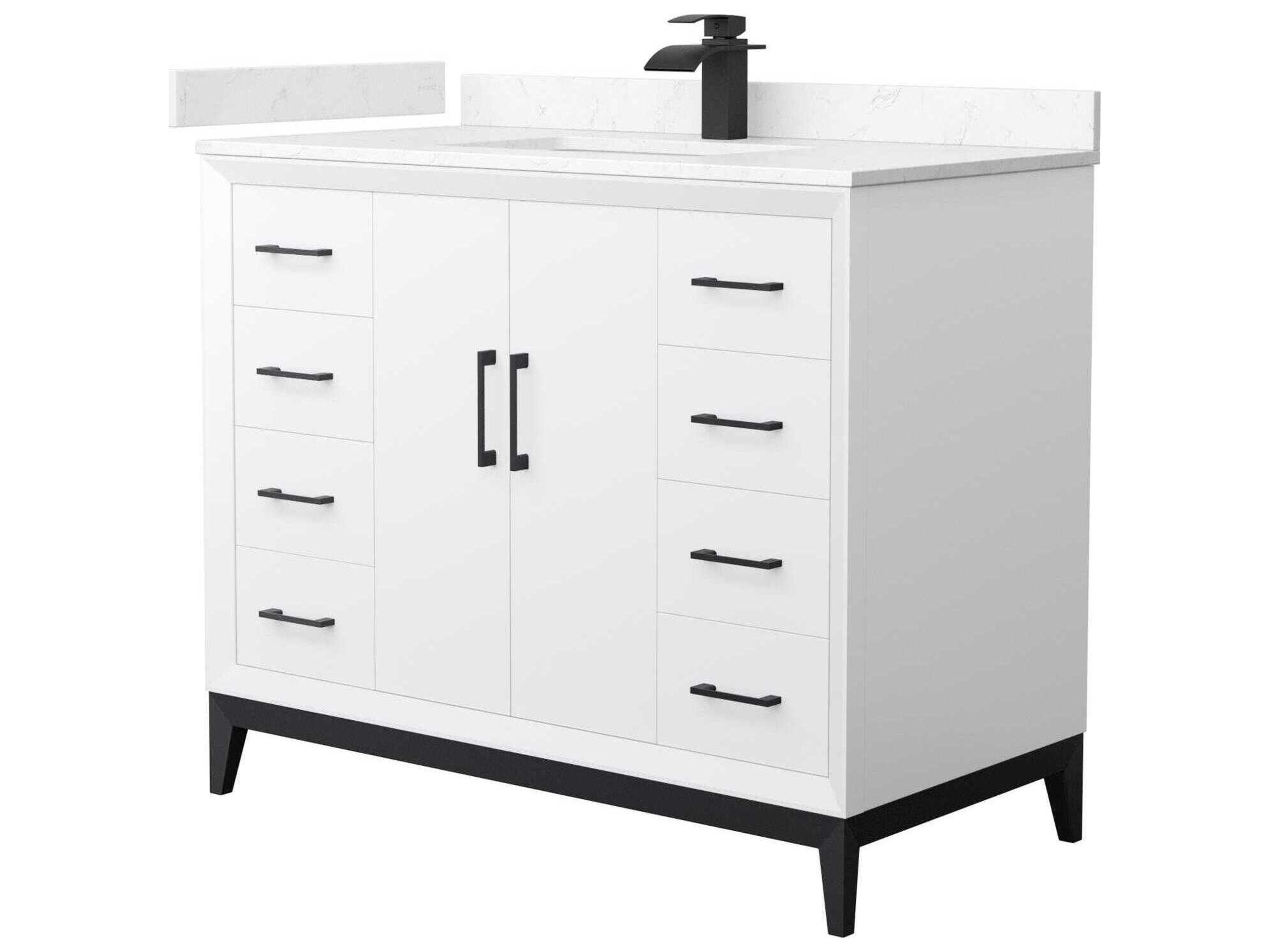 Amici 42" White Vanity